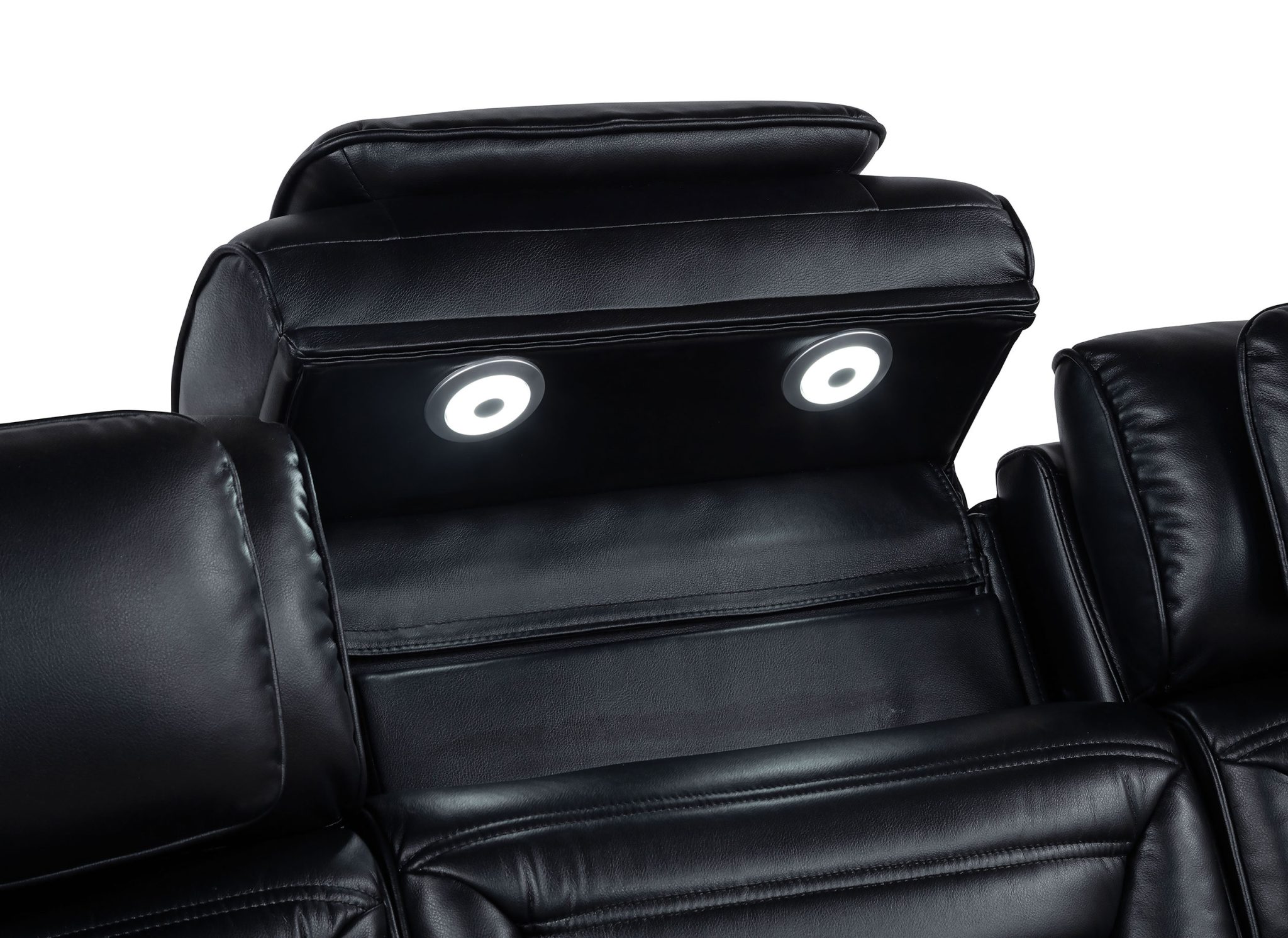 Zuma Dual Power Reclining Loveseat Black - Image 8