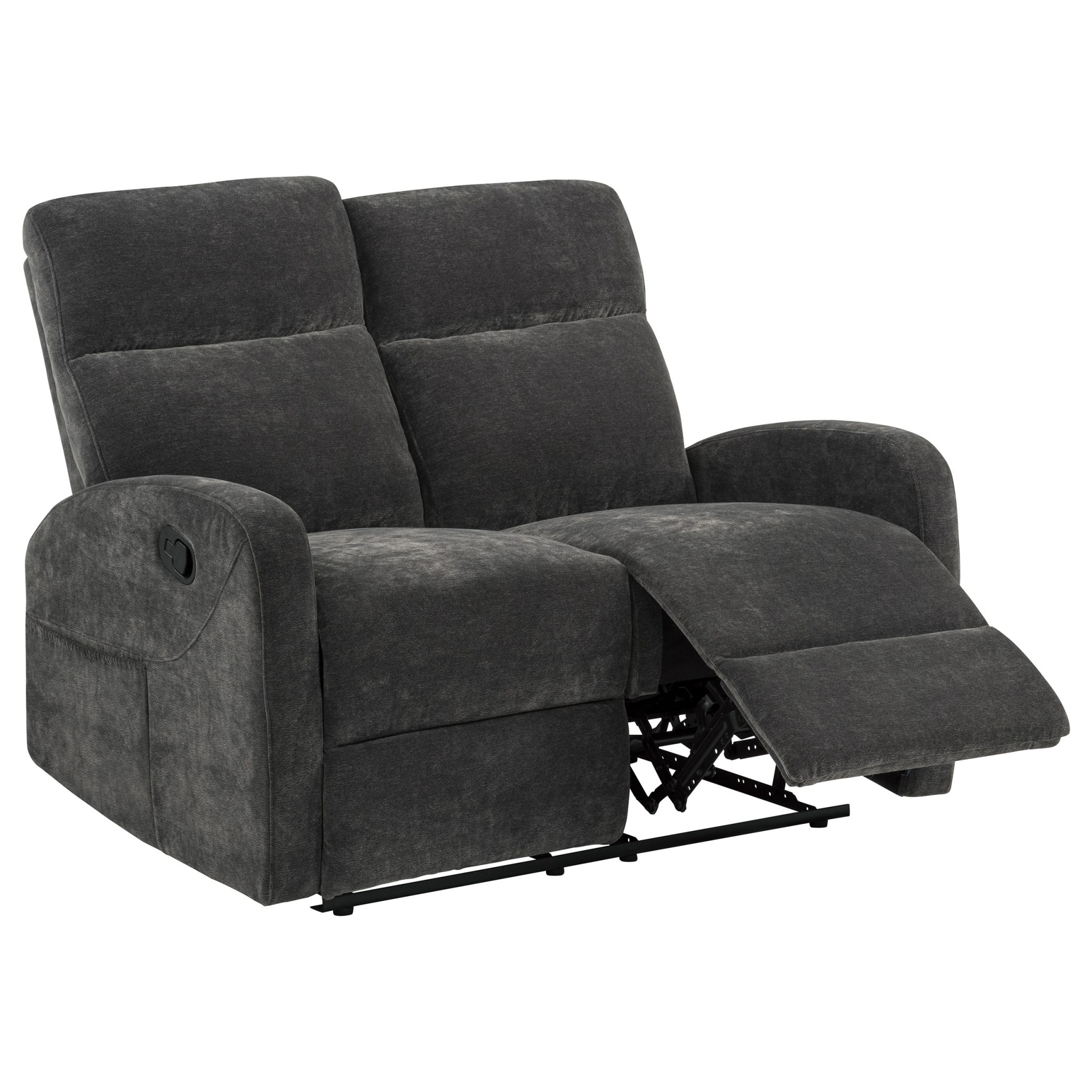 Hamilton Reclining Loveseat Charcoal Grey - Image 4