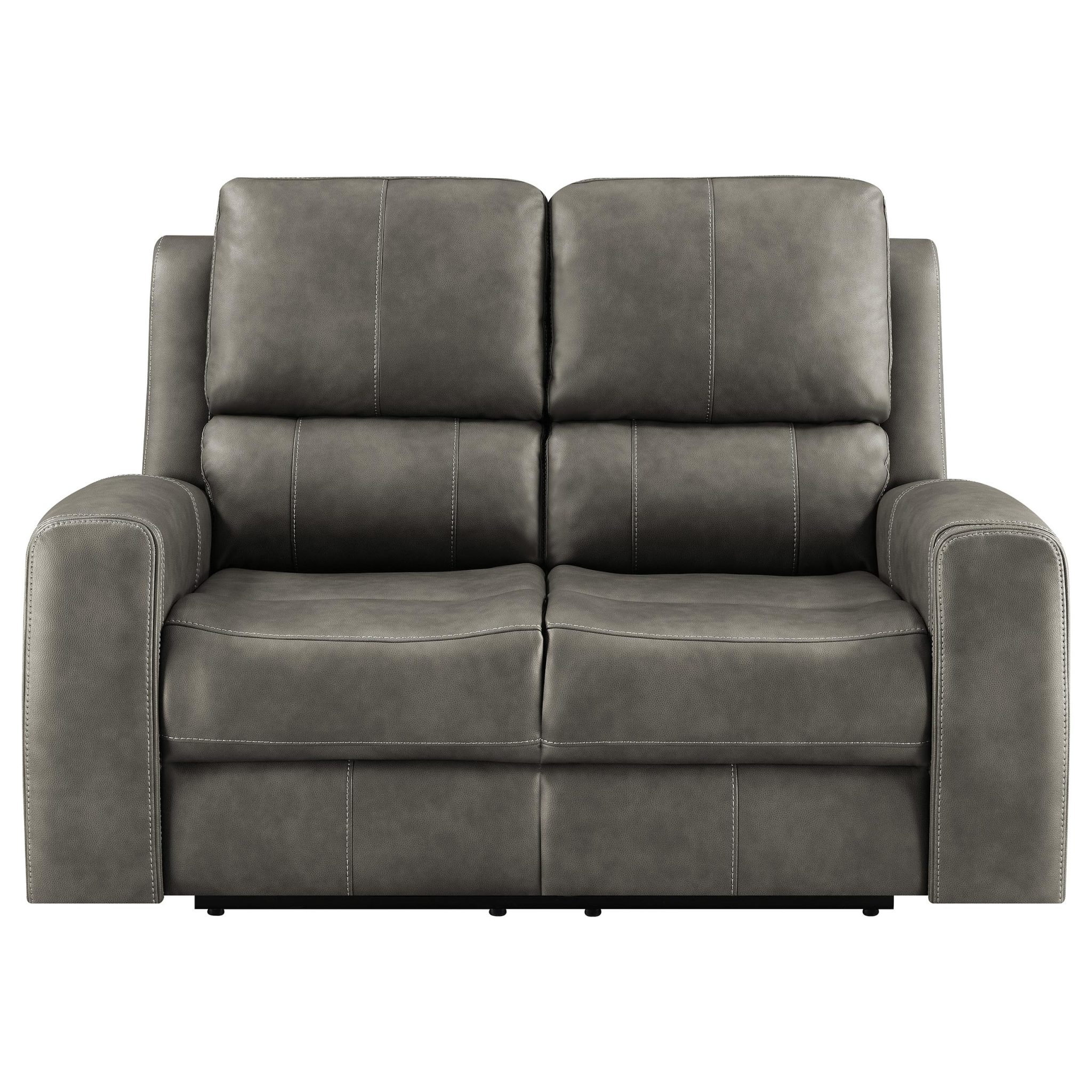 Brickston Triple Power Reclining Loveseat Charcoal - Image 5