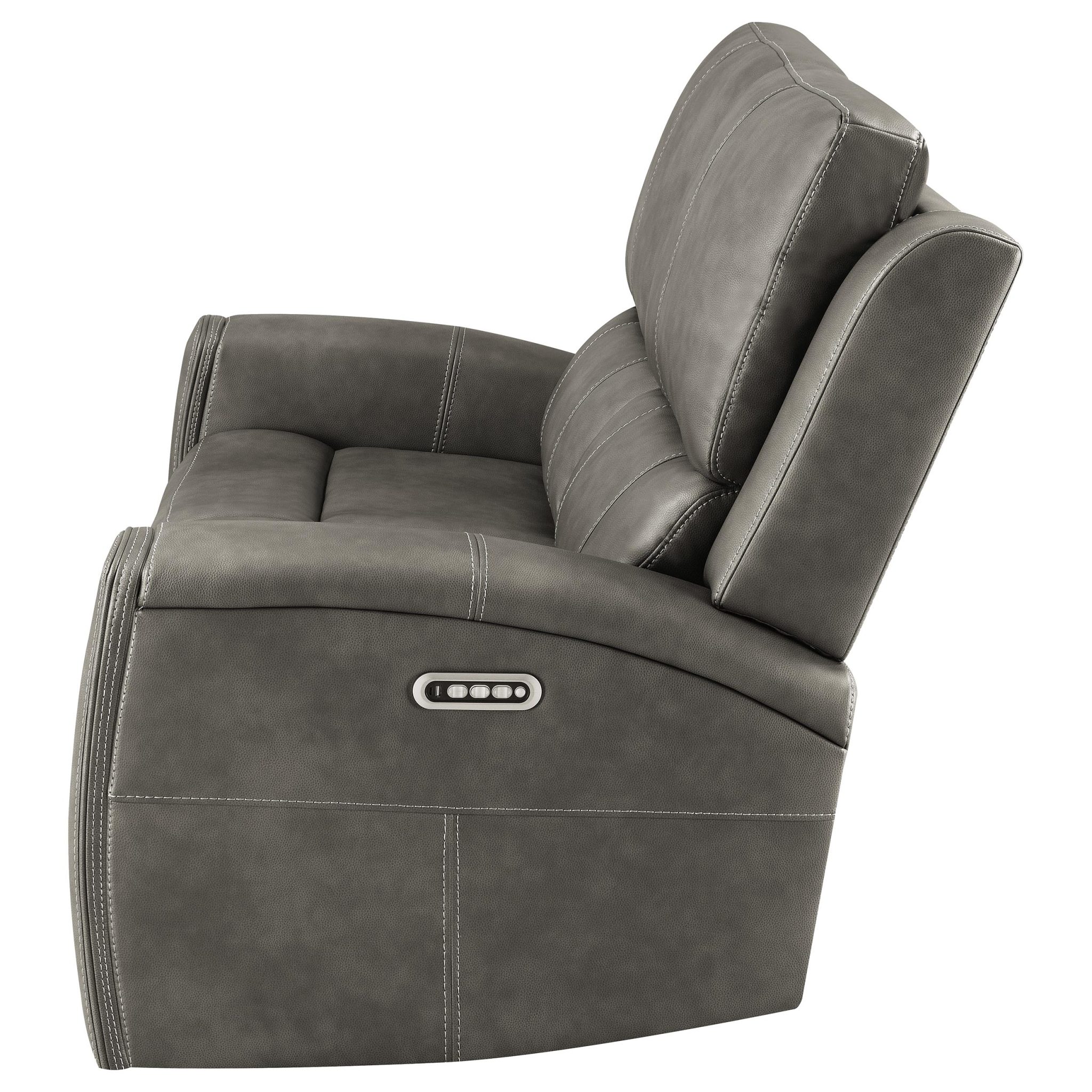 Brickston Triple Power Reclining Loveseat Charcoal - Image 6