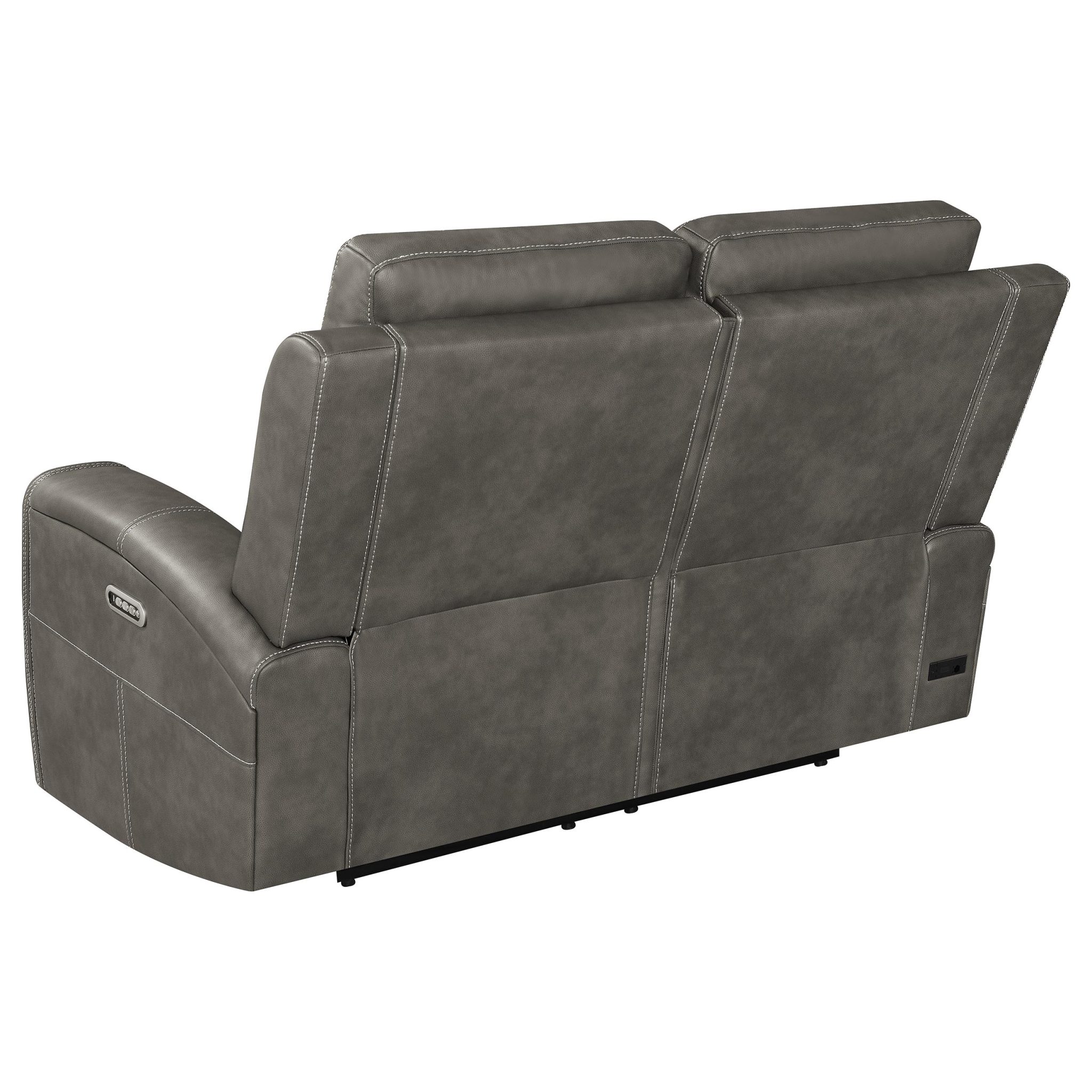 Brickston Triple Power Reclining Loveseat Charcoal - Image 7