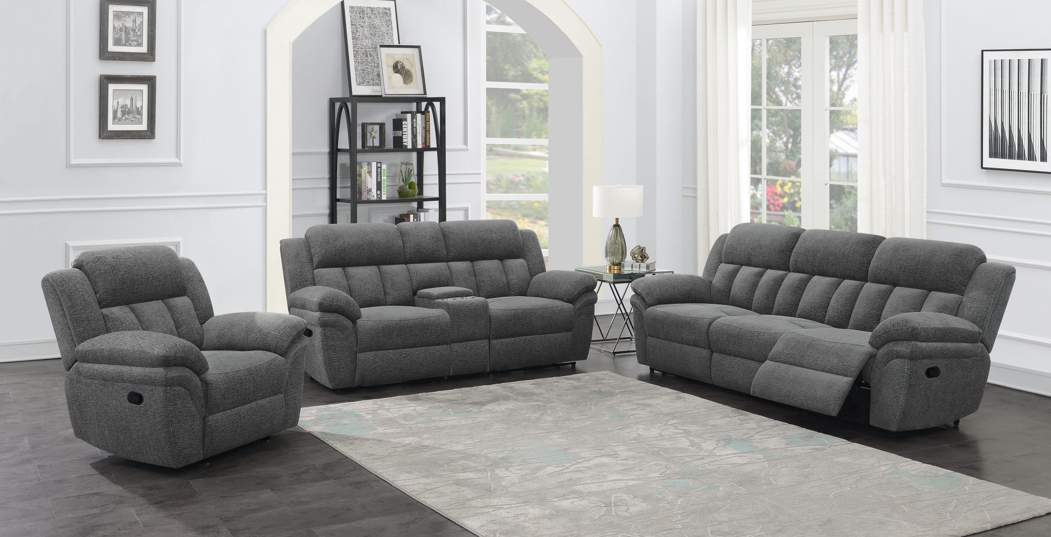Bahrain Motion Sofa Charcoal - Image 16