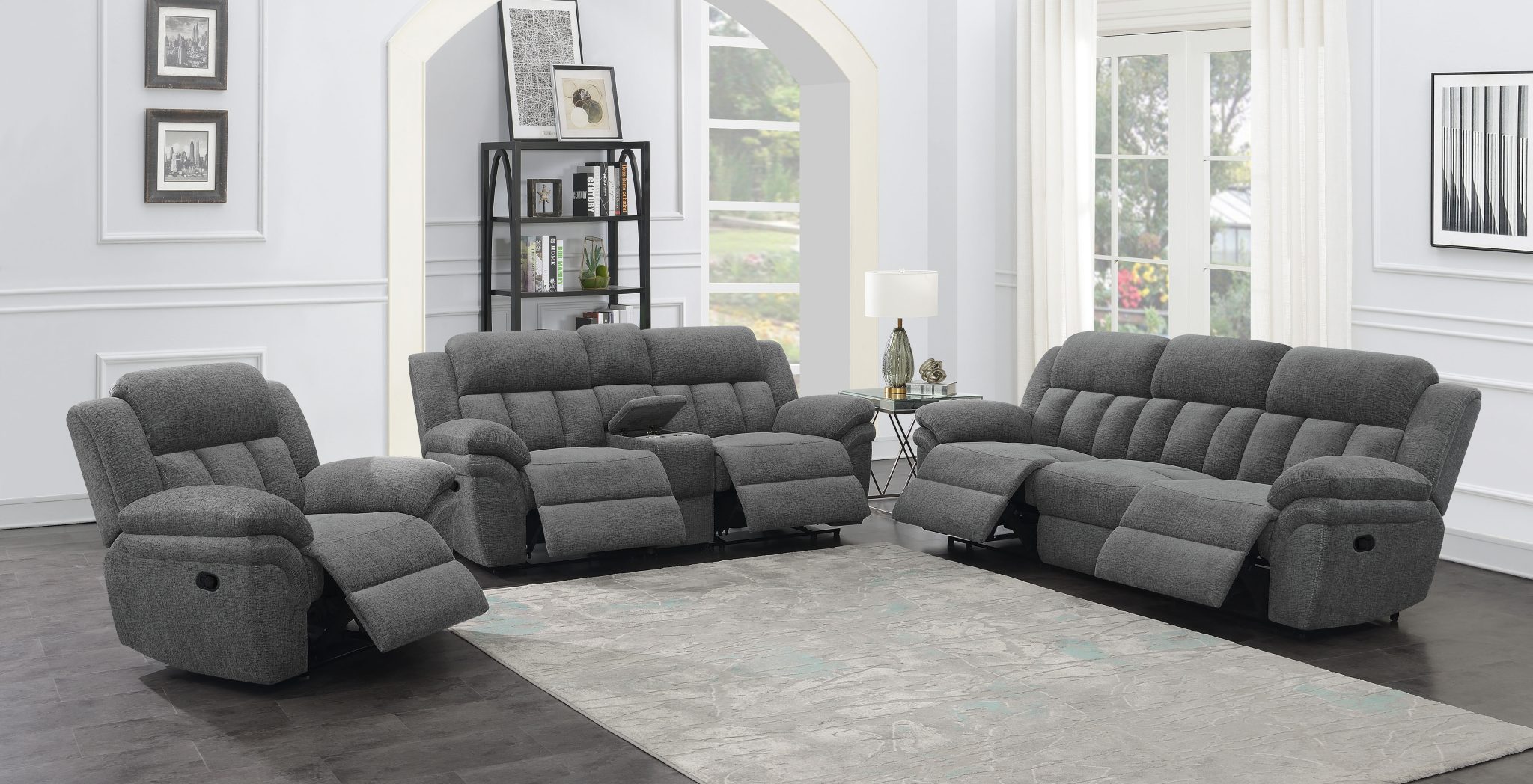 Bahrain Motion Sofa Charcoal - Image 17