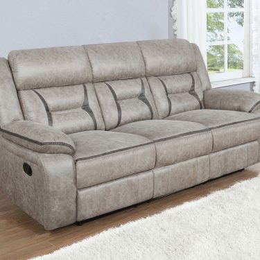 Greer Reclining Sofa Taupe