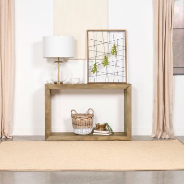 Benton Rectangular Solid Wood Entryway Console Table Natural