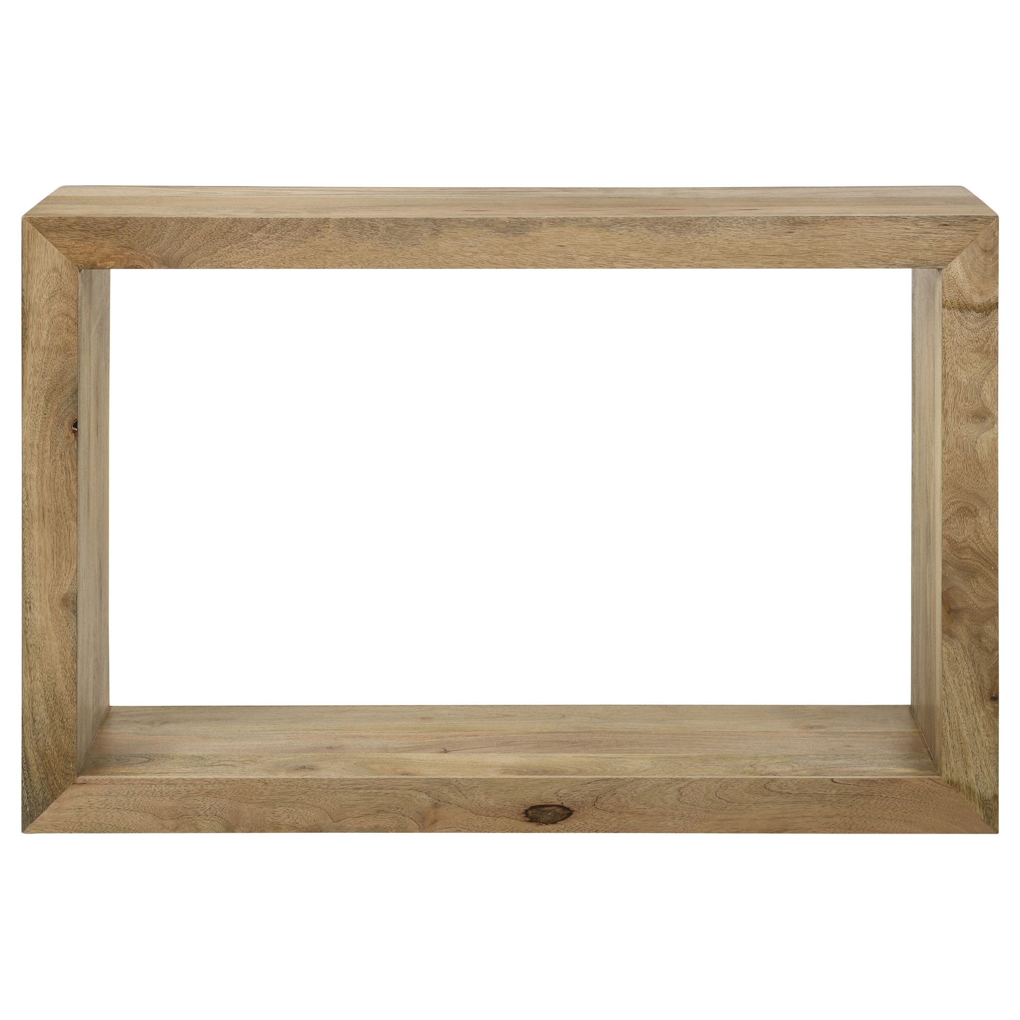 Benton Rectangular Solid Wood Entryway Console Table Natural - Image 3