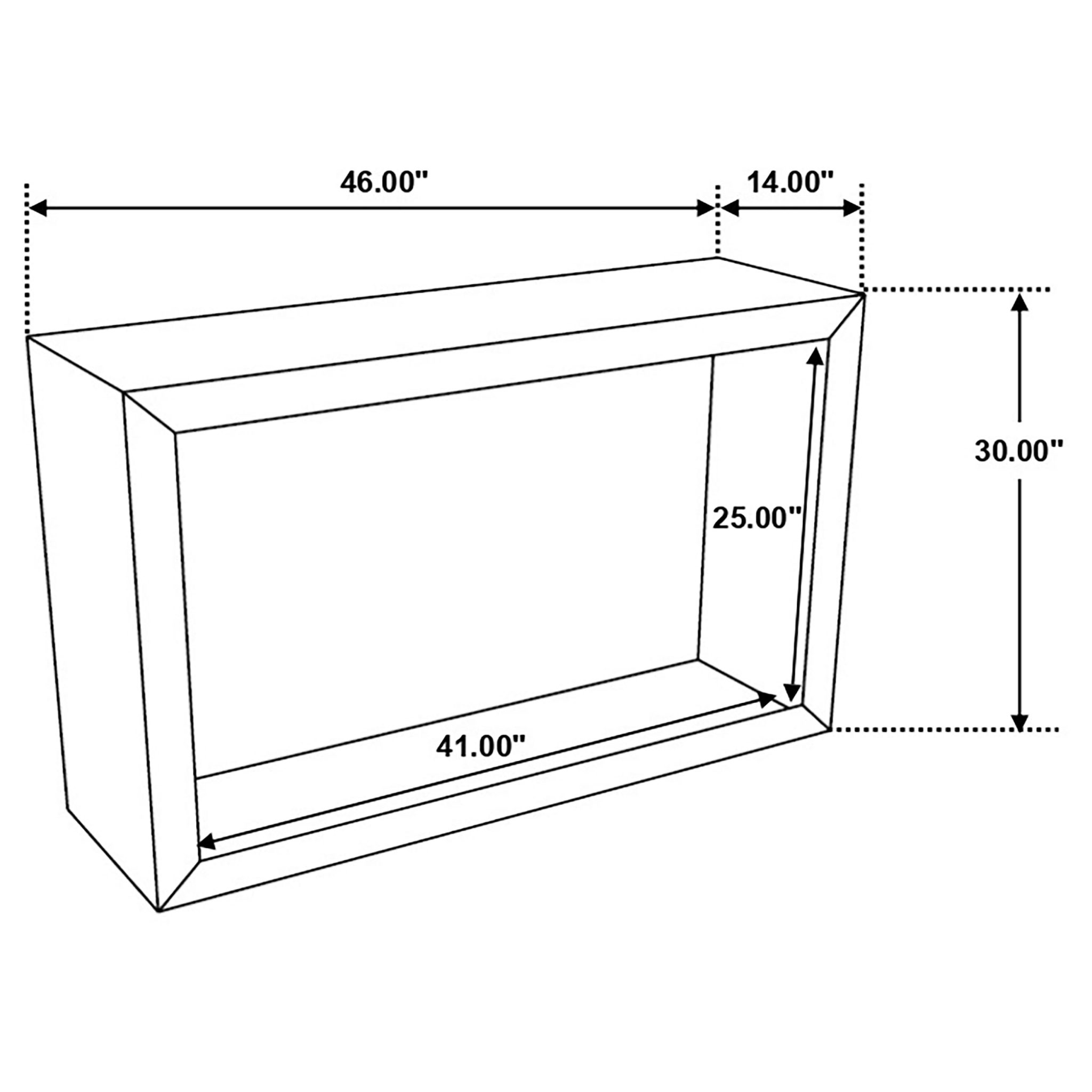 Benton Rectangular Solid Wood Entryway Console Table Natural - Image 7