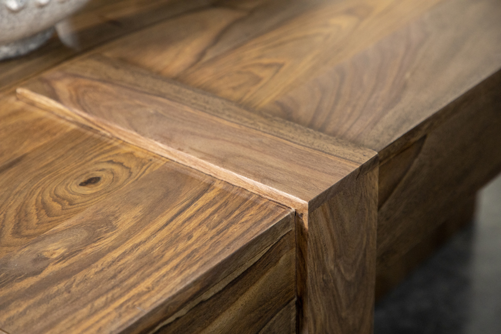 Samira Square Solid Wood Coffee Table Natural Sheesham - Image 11