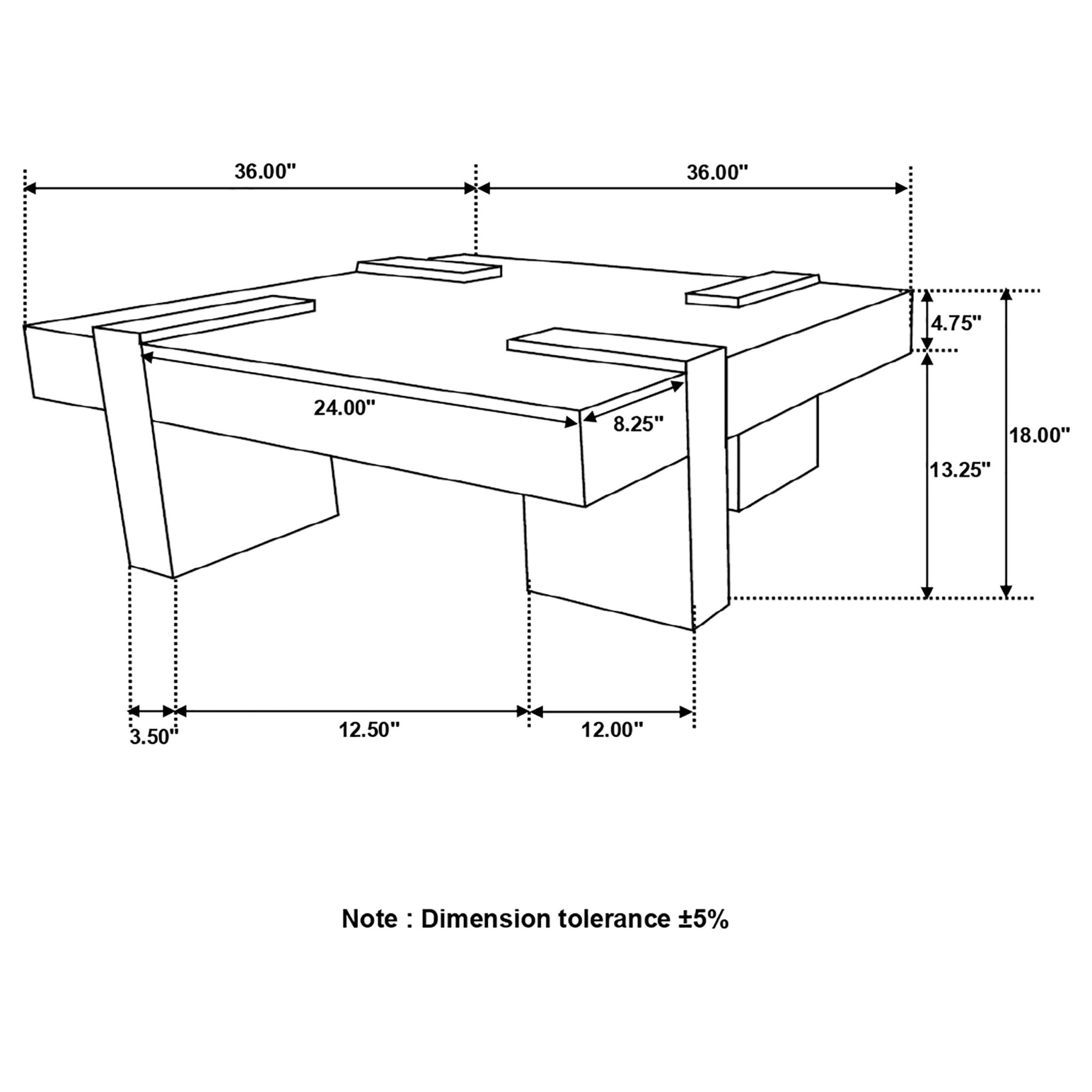 Samira Square Solid Wood Coffee Table Natural Sheesham - Image 14