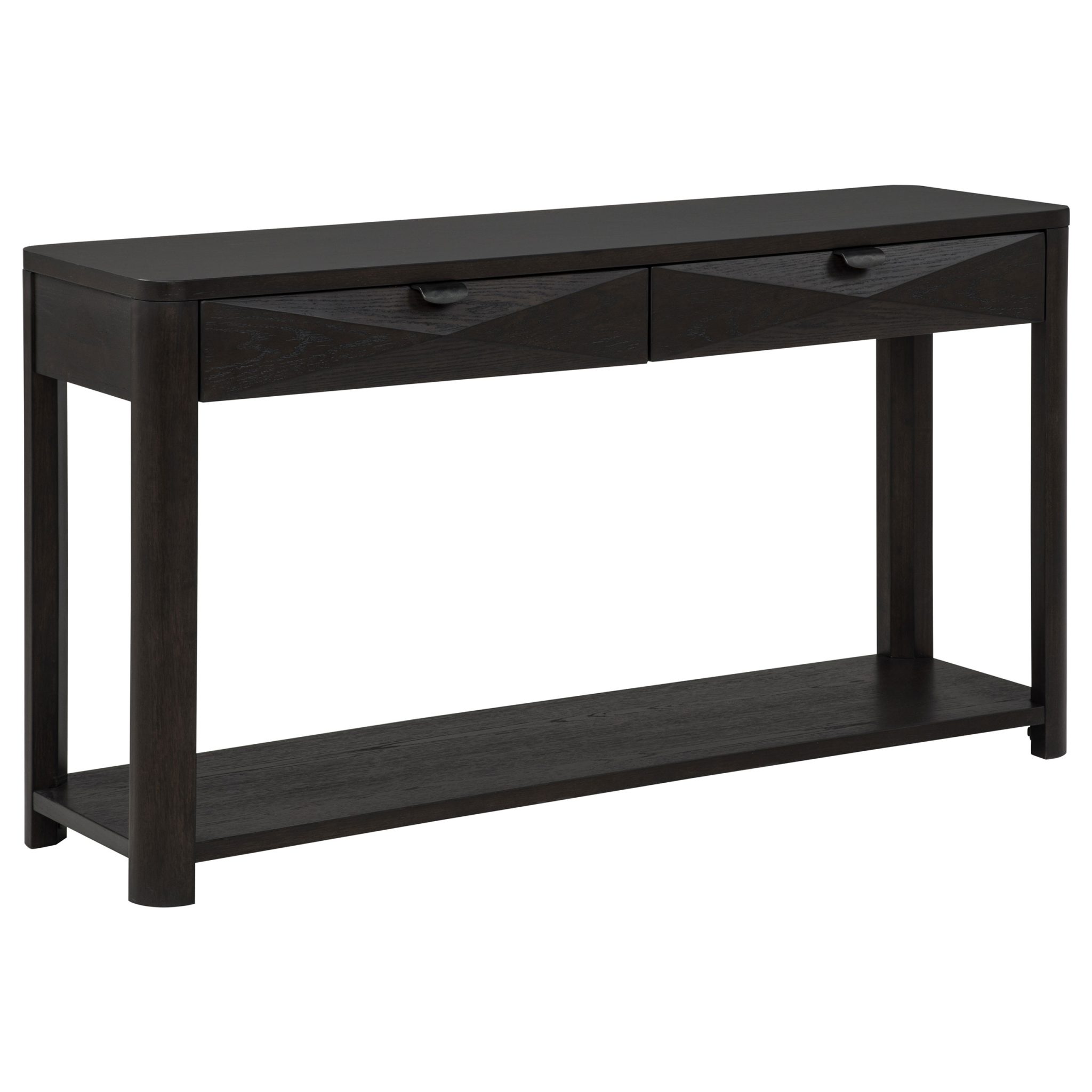 Marcelo Sofa Console Table with 2 Drawers and Shelf Coffee - Image 2