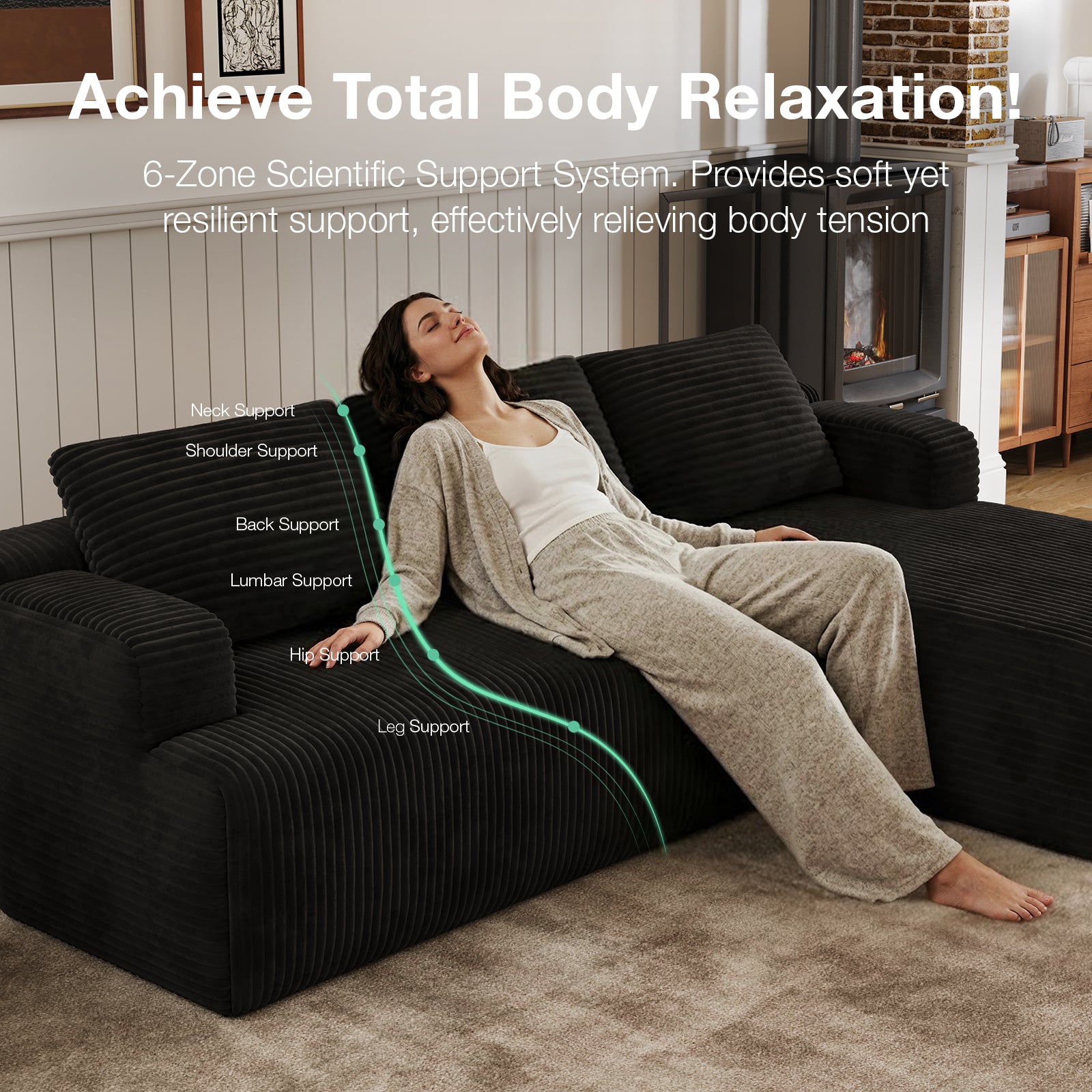Nest Corduroy Modular Sectional Sofa - Image 5