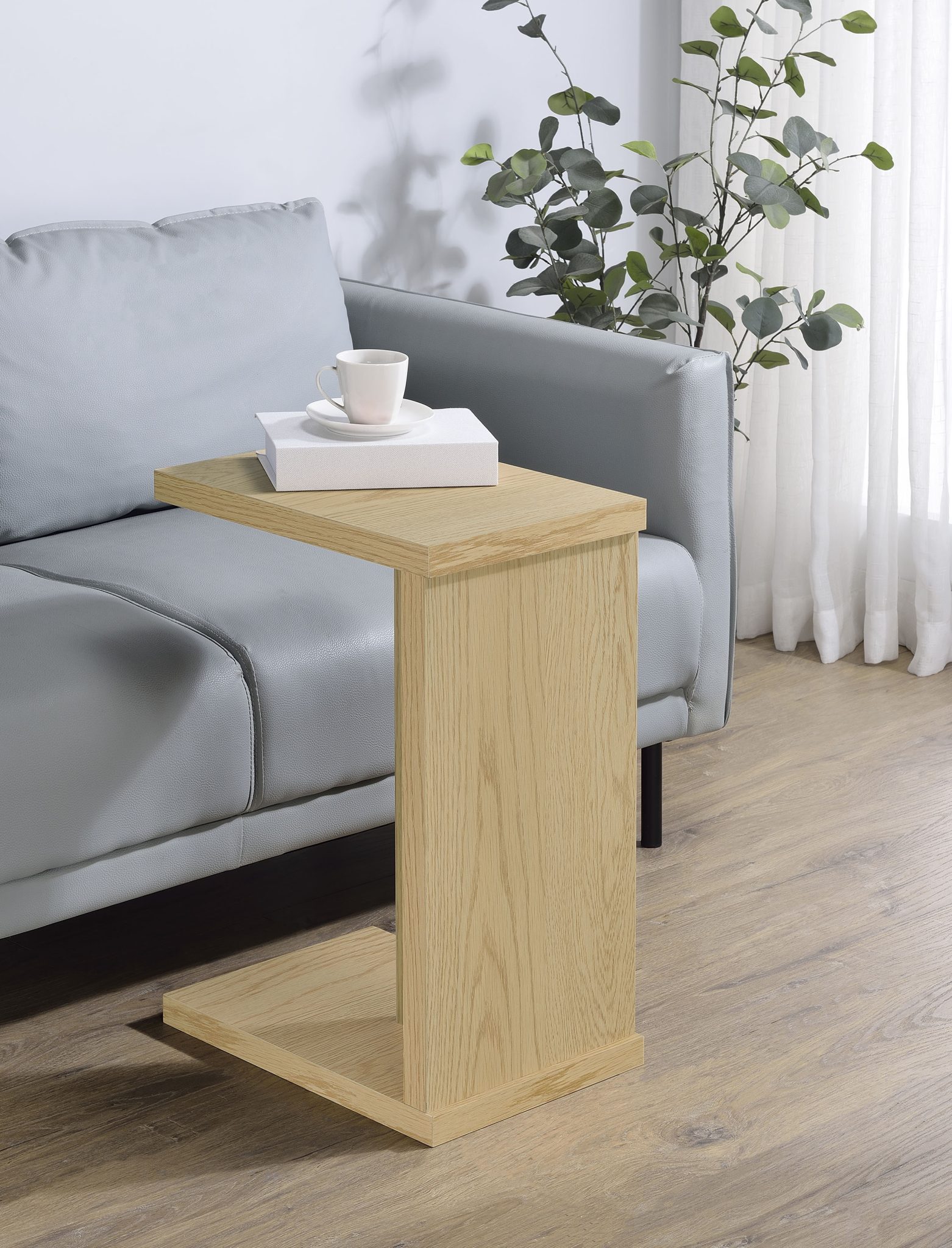 Clower C-Shaped Sofa Side Table