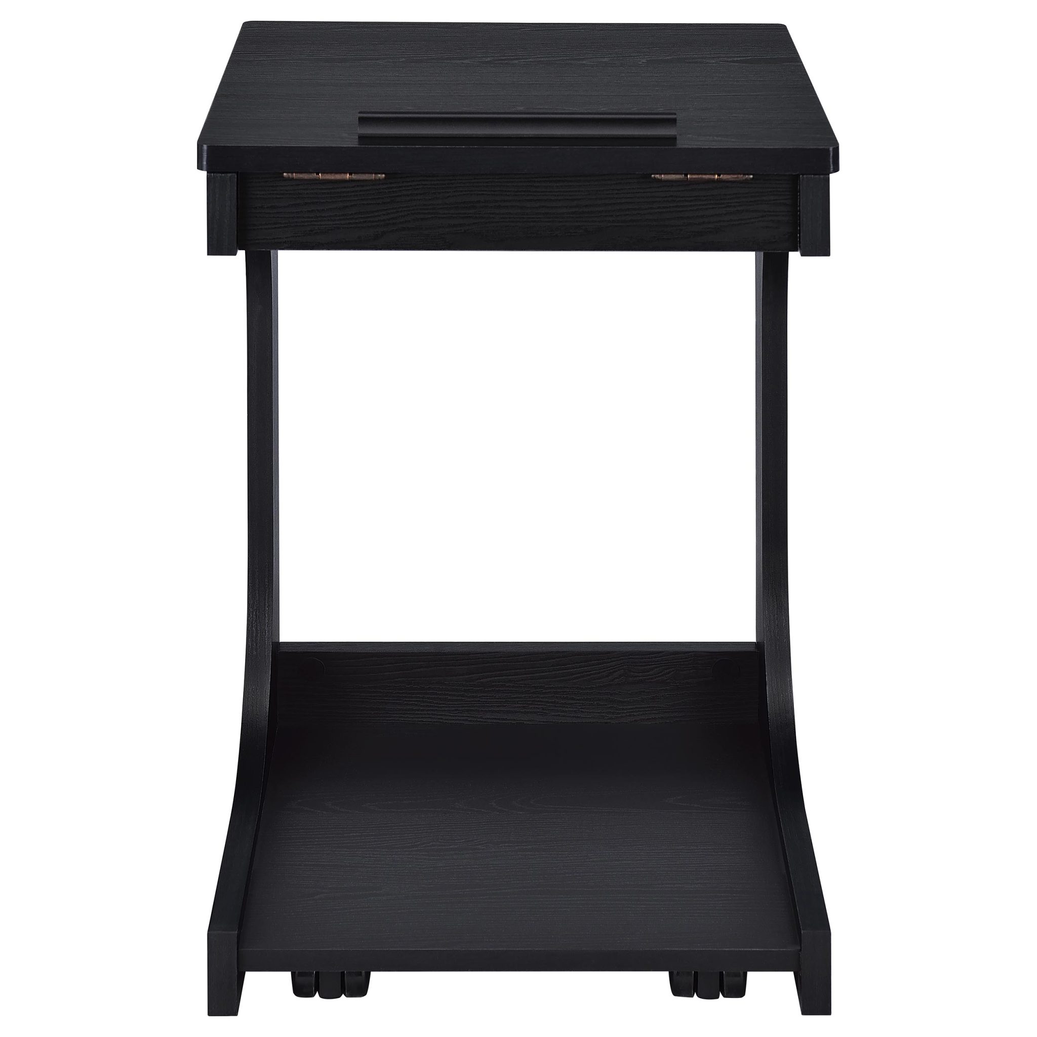Ralston C-Shaped Lift-Top Sofa Side Table with Casters - Image 8
