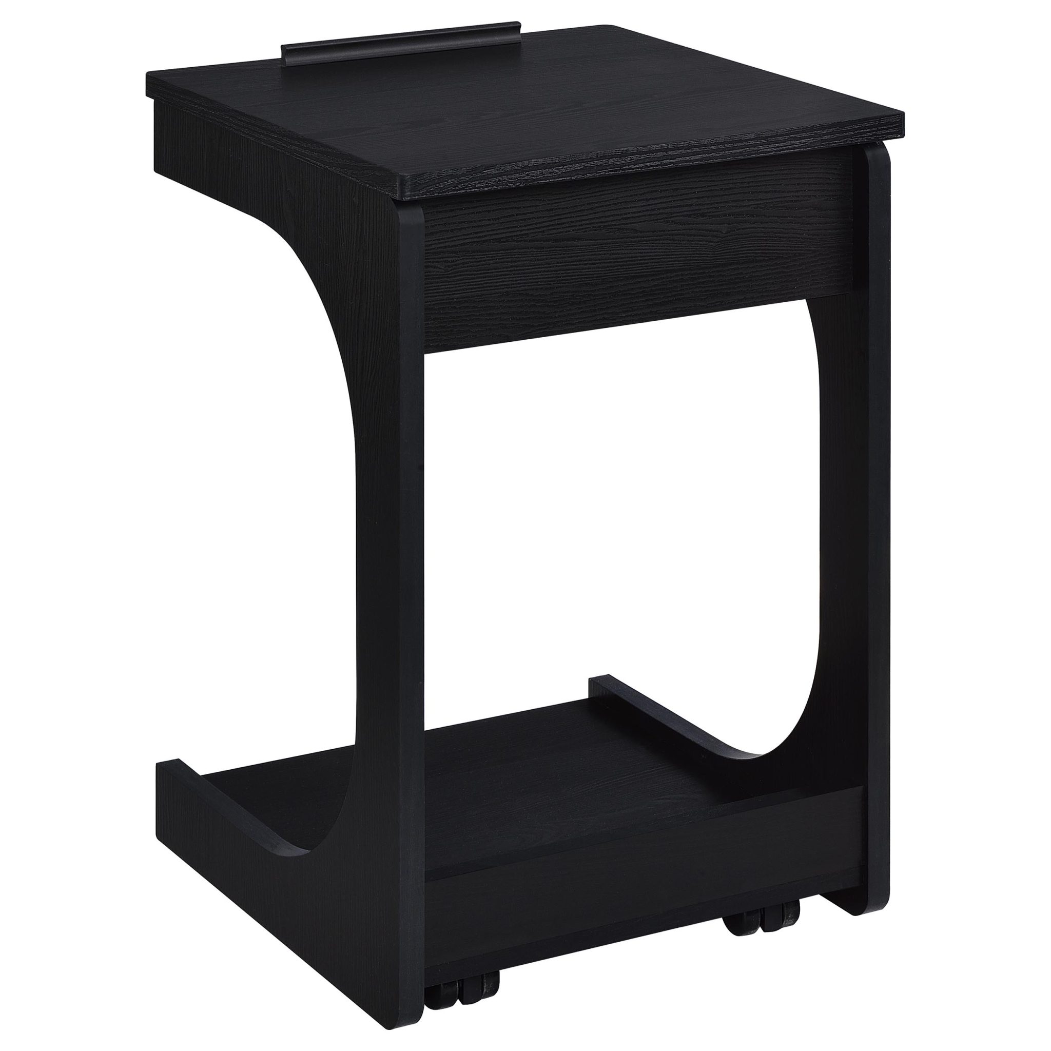 Ralston C-Shaped Lift-Top Sofa Side Table with Casters - Image 11