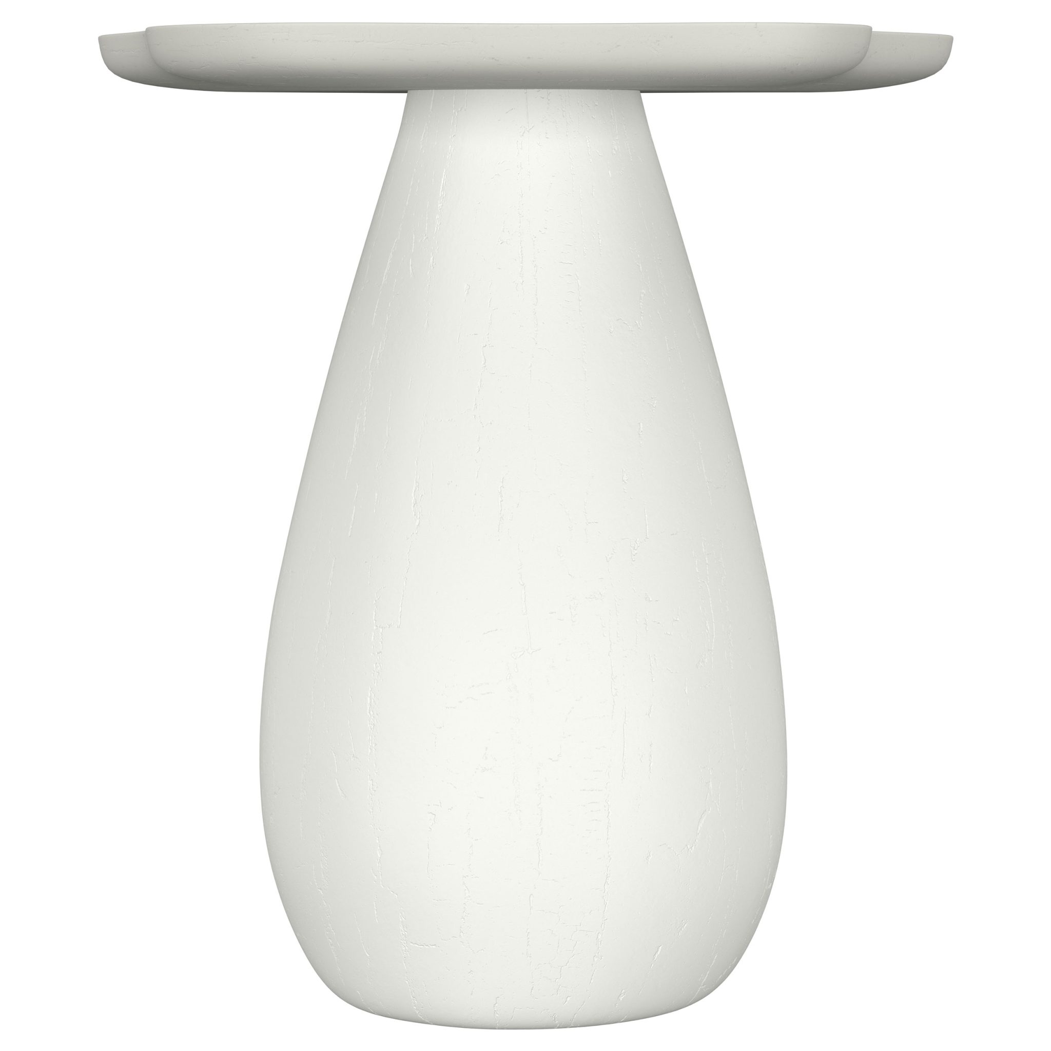 Perth 20-inch Side Table with Cloud-Shaped Top Off White - Image 3