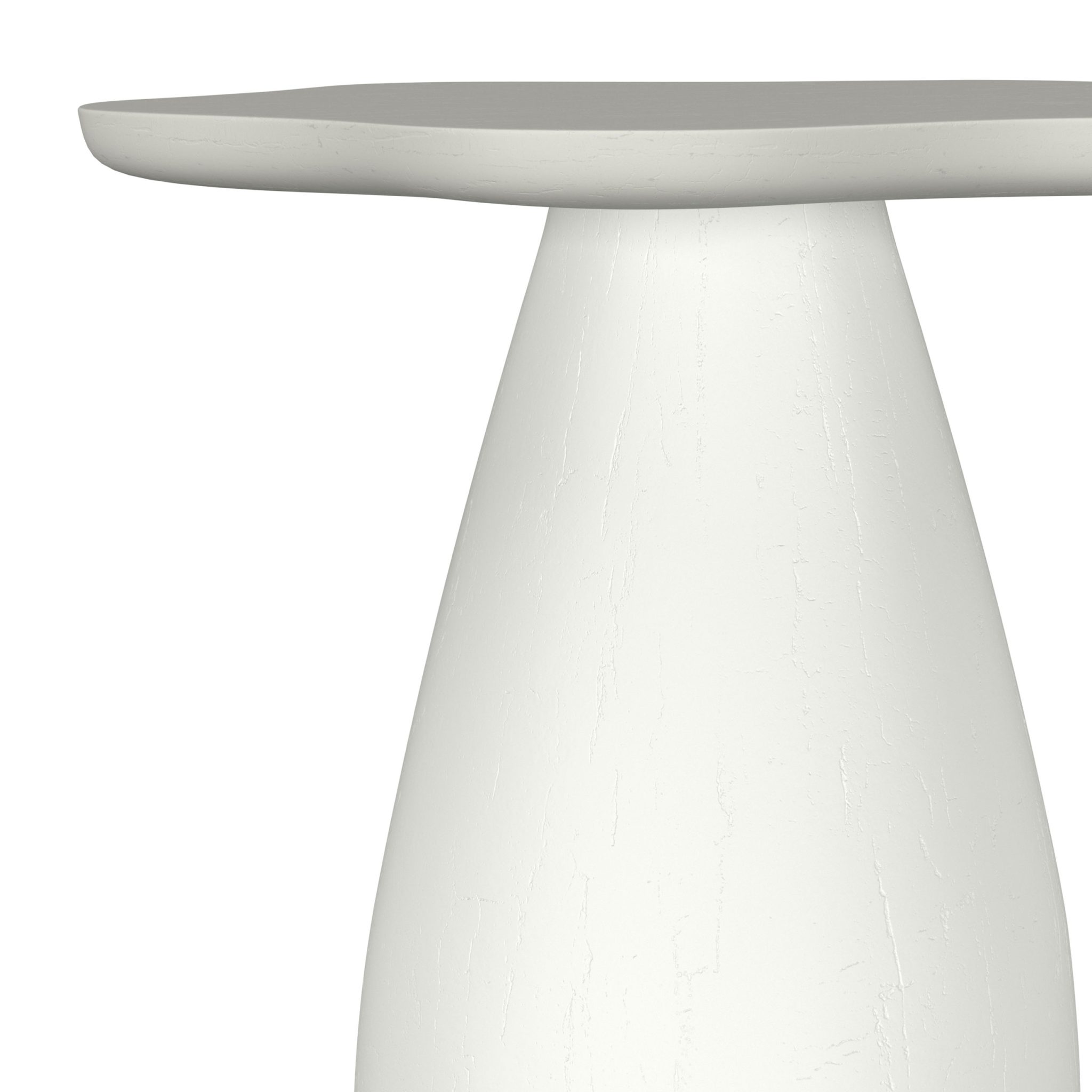 Perth 20-inch Side Table with Cloud-Shaped Top Off White - Image 5