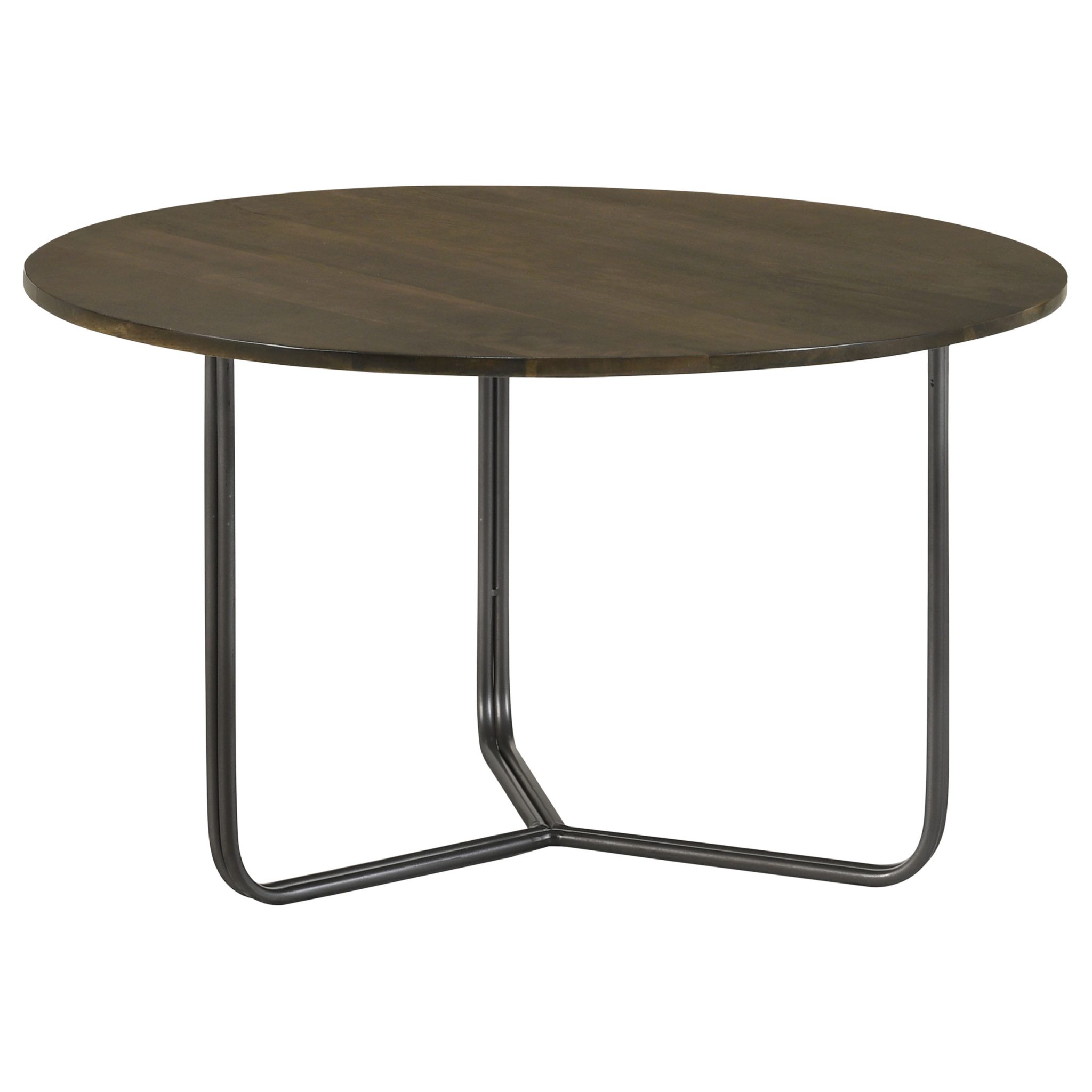 Yaritza Round Mango Wood Coffee Table Natural and Gunmetal - Image 2