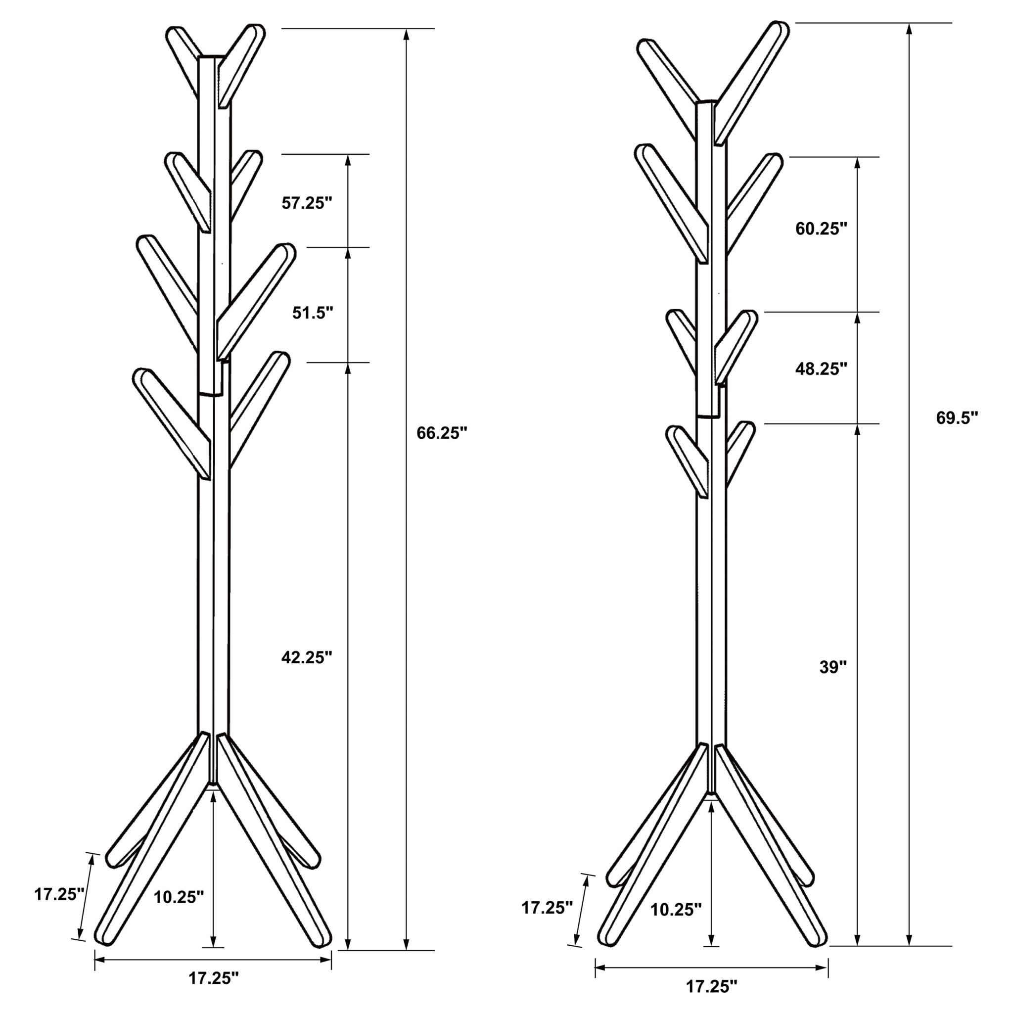 Margaret Solid Wood Coat Rack - Image 4
