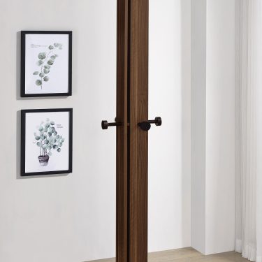 Rikkie Engineered Wood Coat Rack Walnut