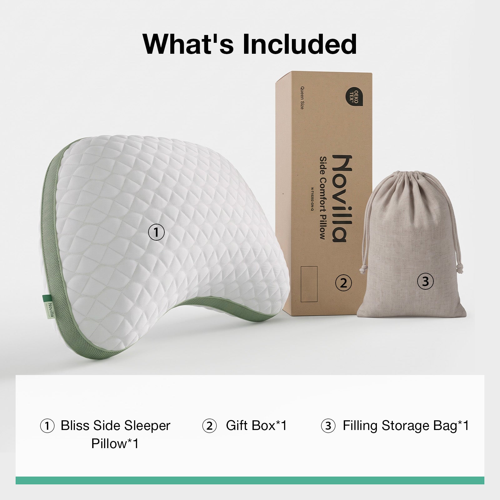 Bliss Adjustable Side Sleeper Pillow - Image 10