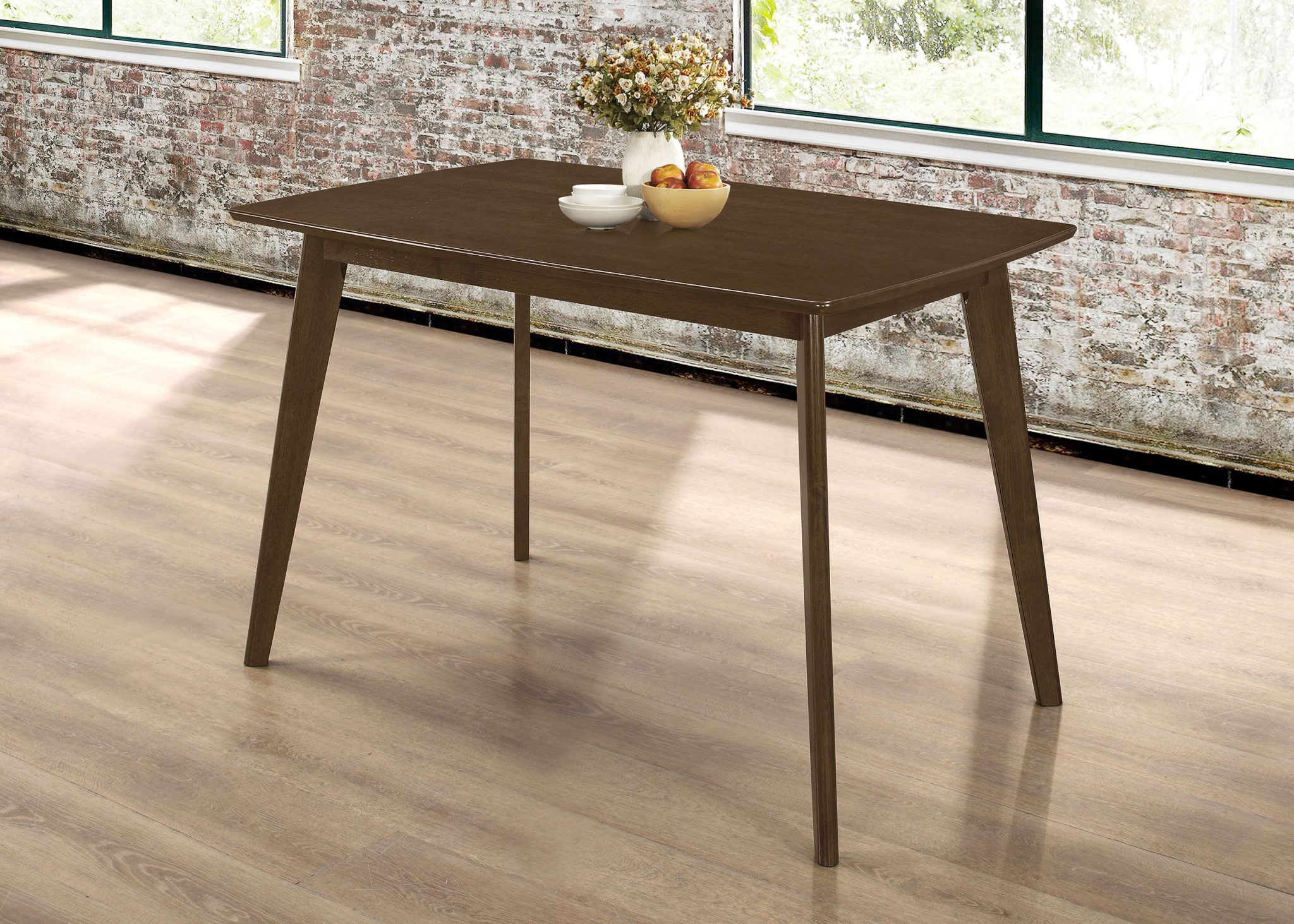 Kersey 5-piece Rectangular Dining Table Set Chestnut