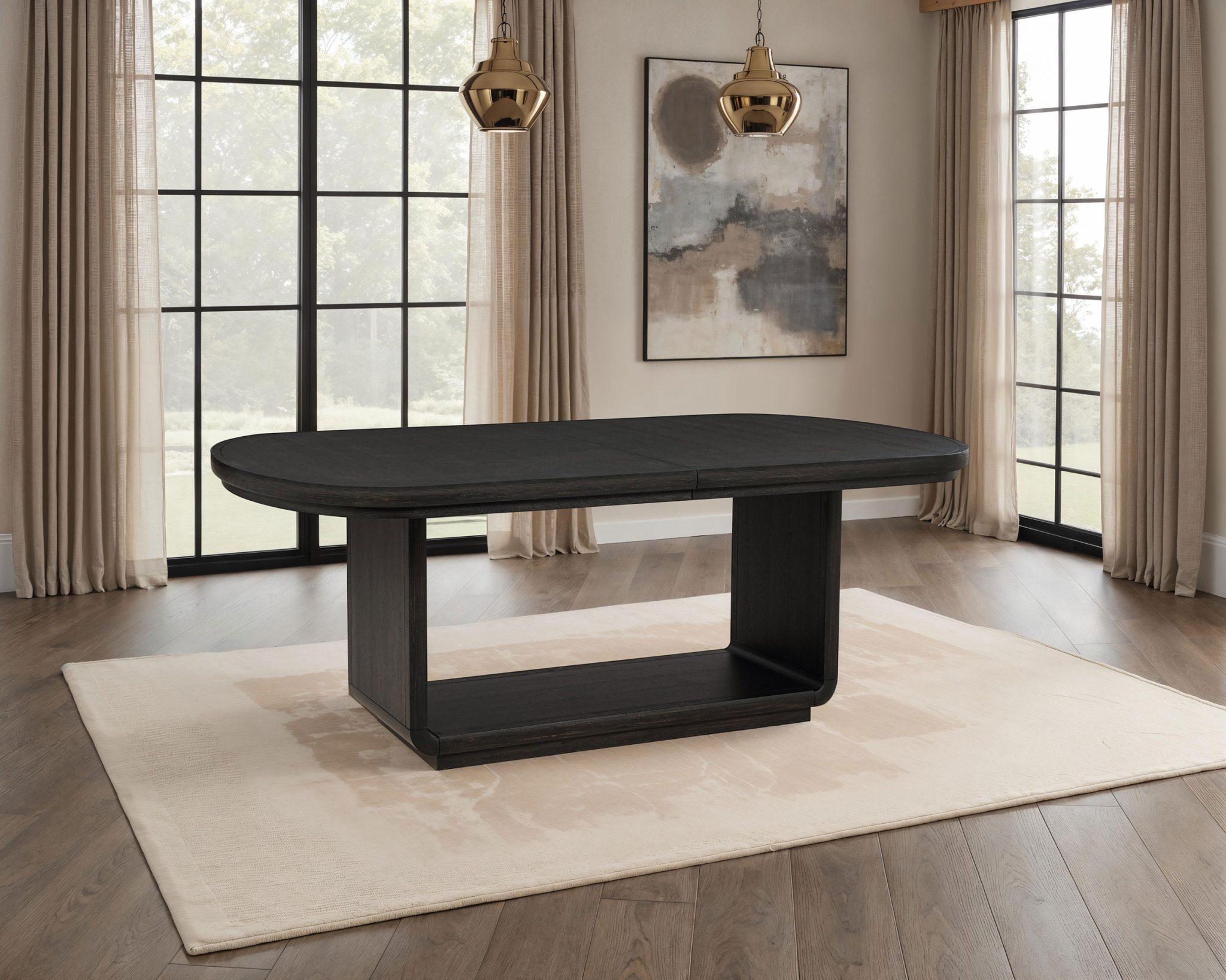 Leandro Dining Set Burnished Black - Image 3