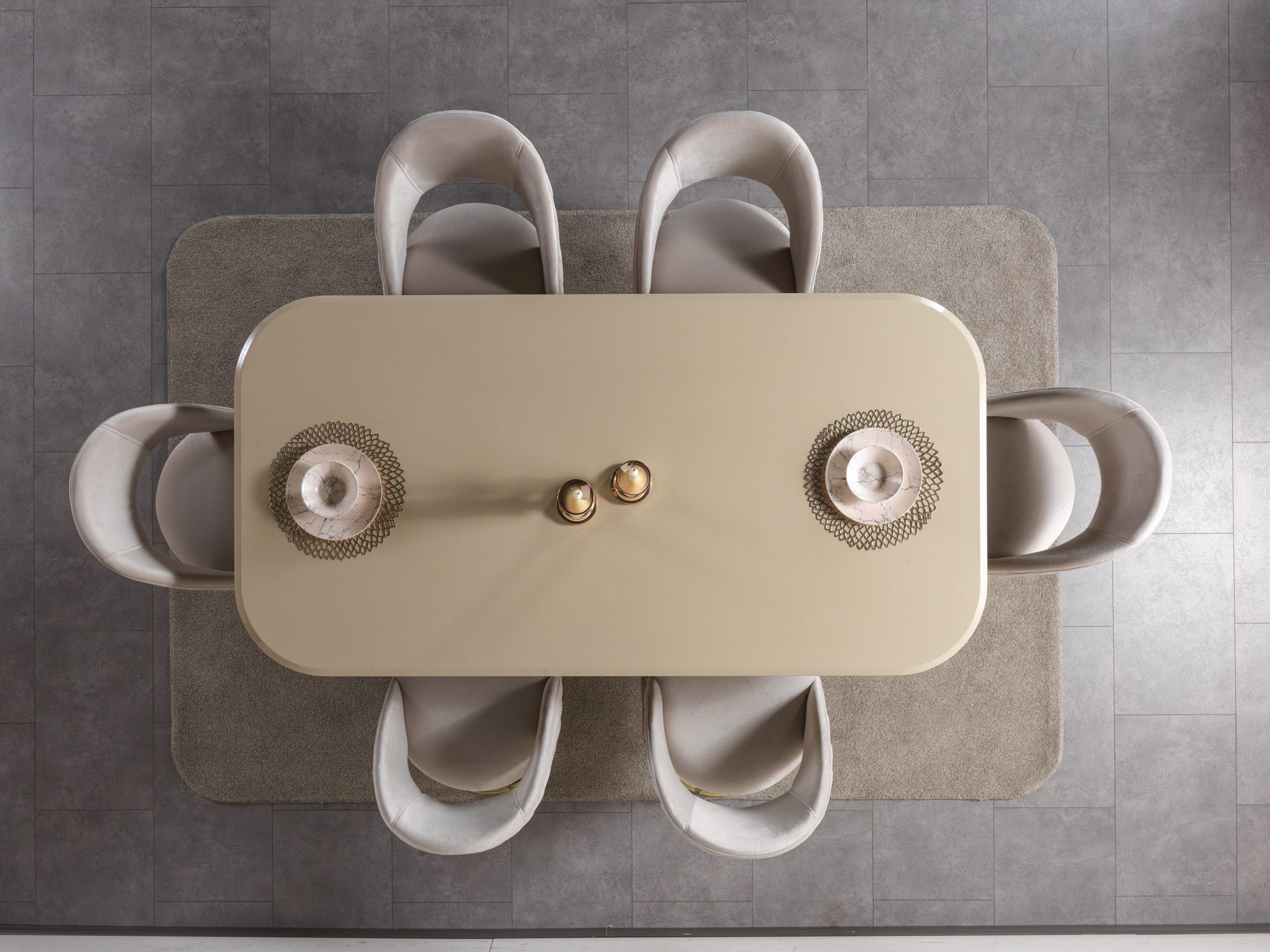 Milena Capuccino 7-Piece Dining Set - Image 3