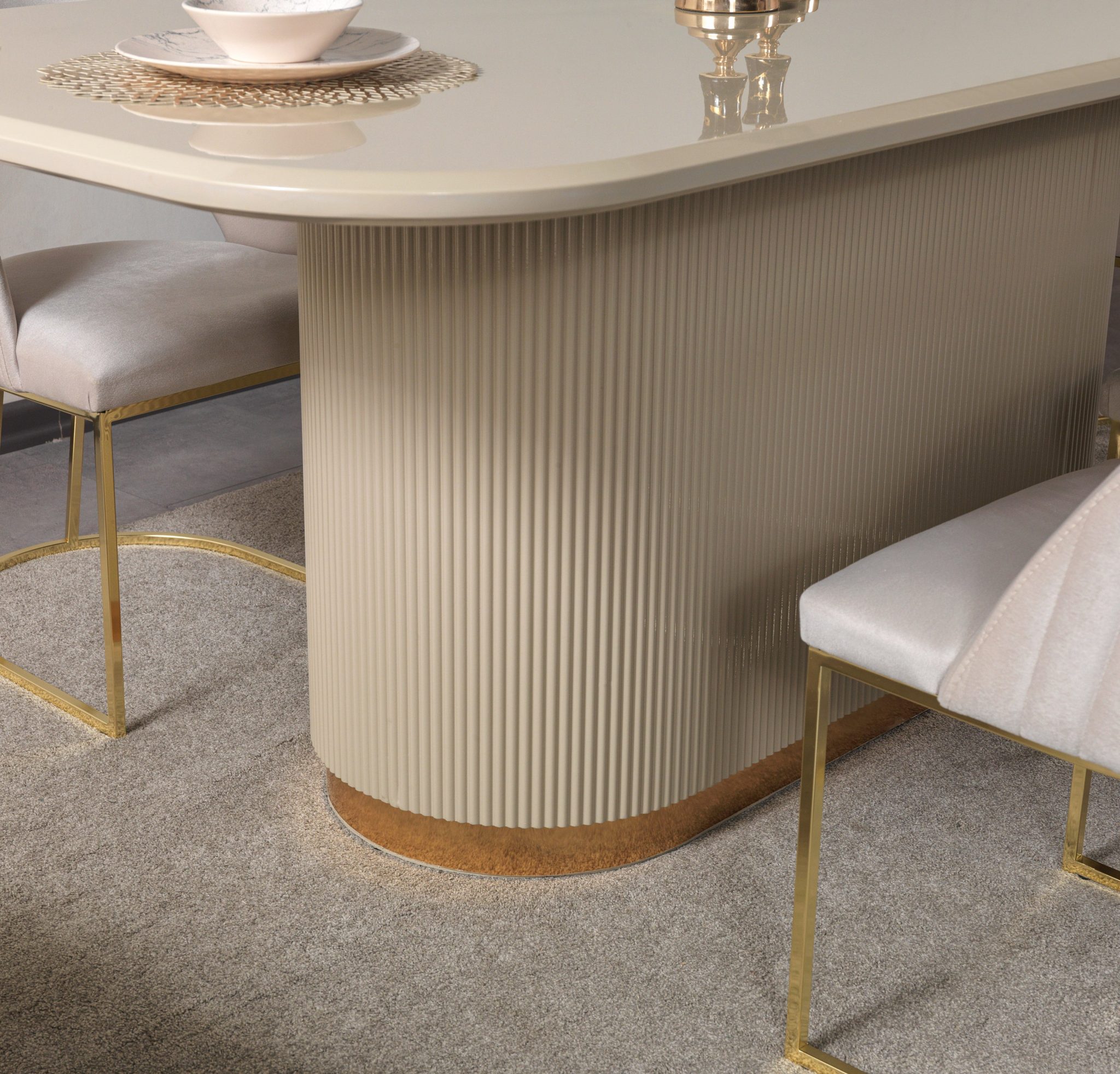 Milena Capuccino 7-Piece Dining Set - Image 4