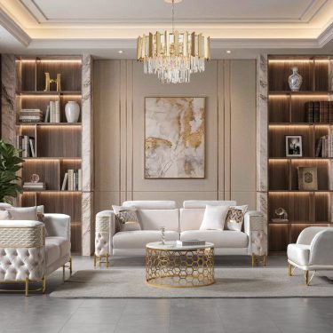 Fabiana Ivory Velvet Sofa & Loveseat