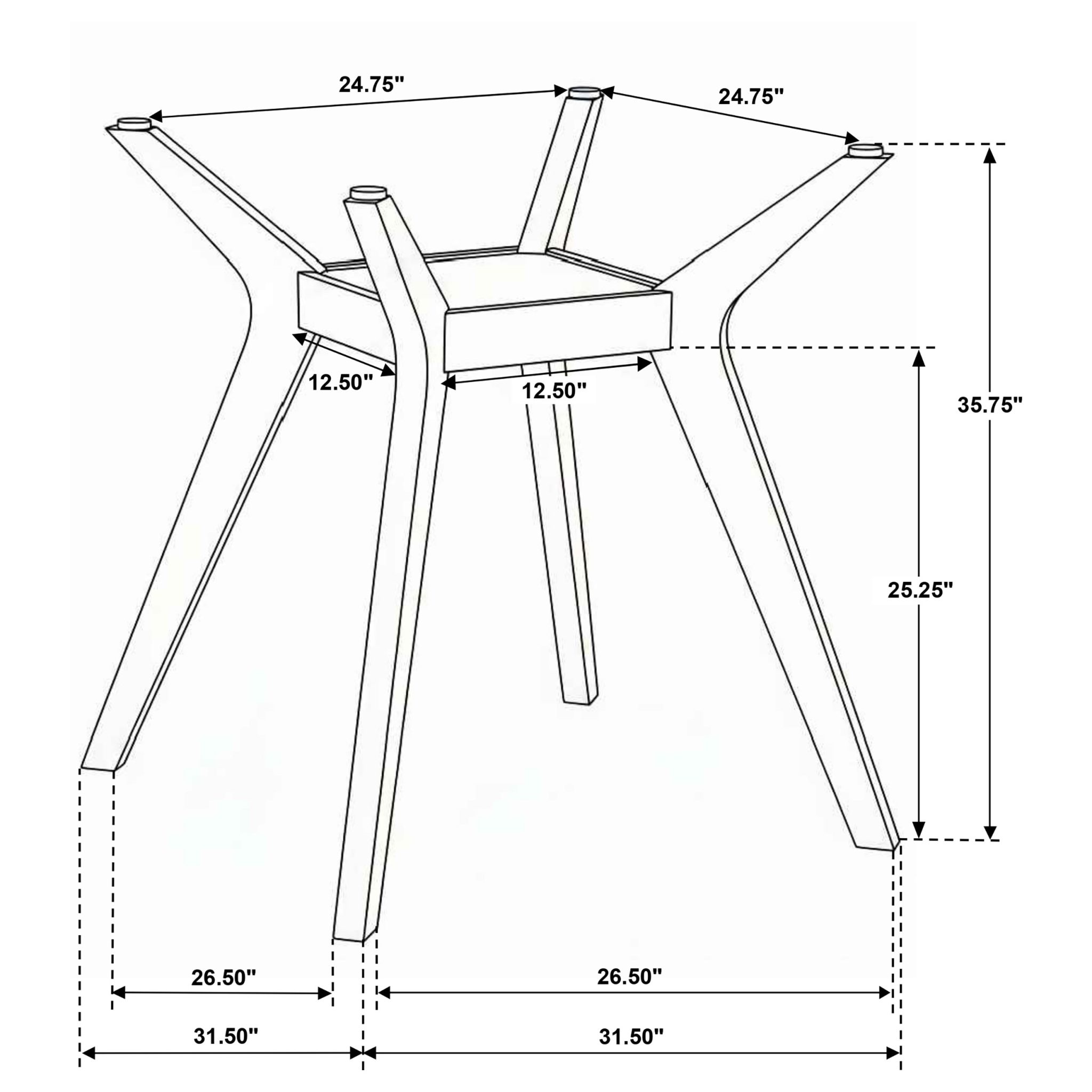 Paxton 5-piece Round Glass Top Counter Height Dining Set - Image 4