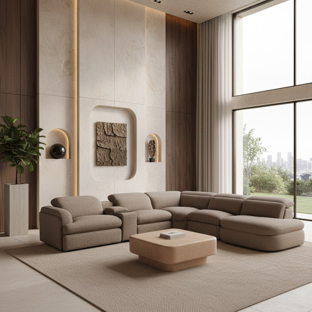Ambler Modern Brown Power Reclining Sectional Sofa - Image 2
