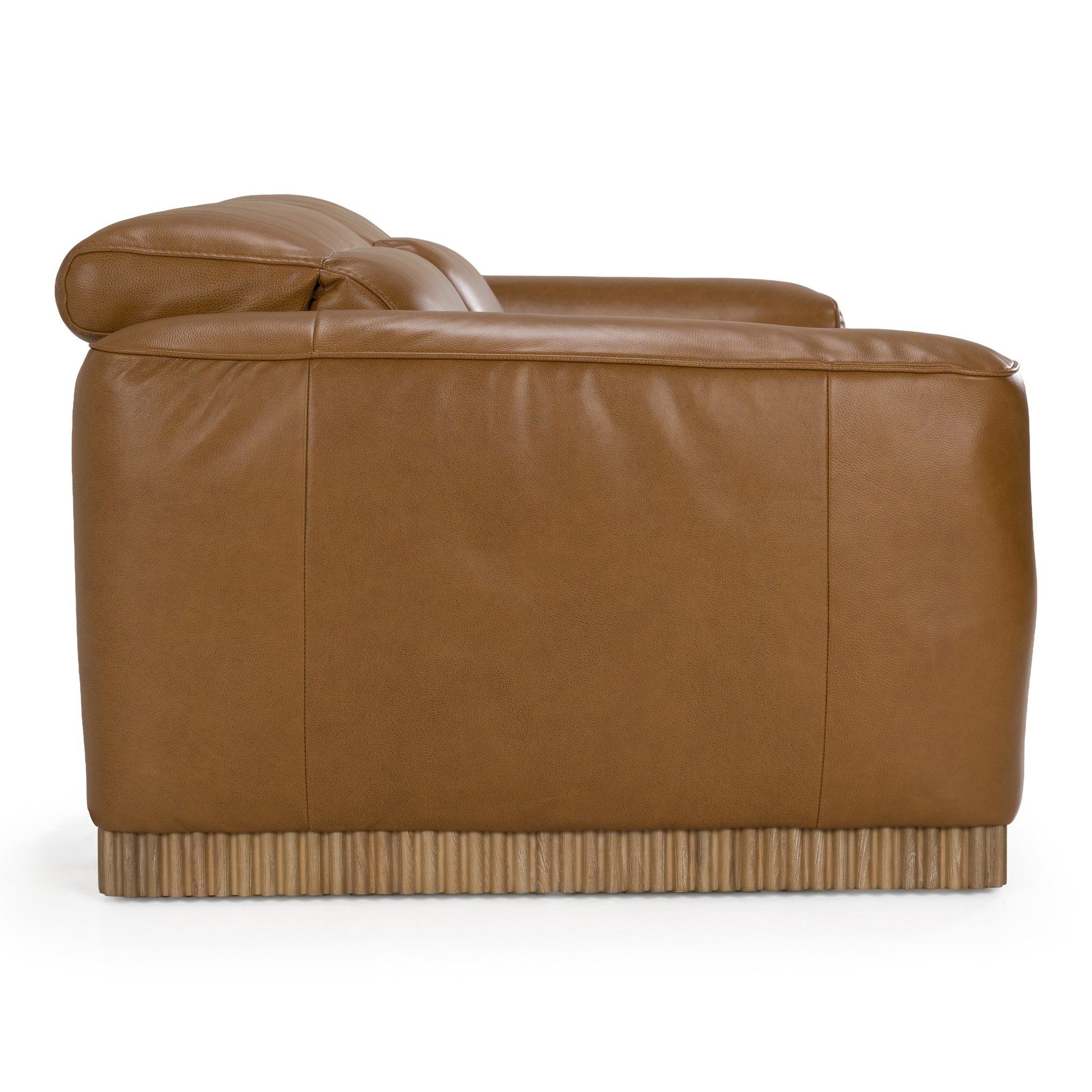 Aris Modern Brown Leather Sofa with 2 Power Recliners - Image 3