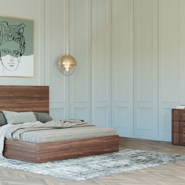 Asus Italian Walnut 4-Piece Bedroom Set