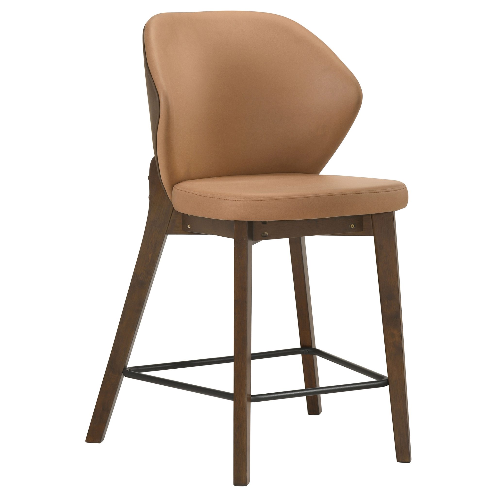 Randolph Upholstered Counter Height Chair Butterscotch and Brown (Set of 2) - Image 2