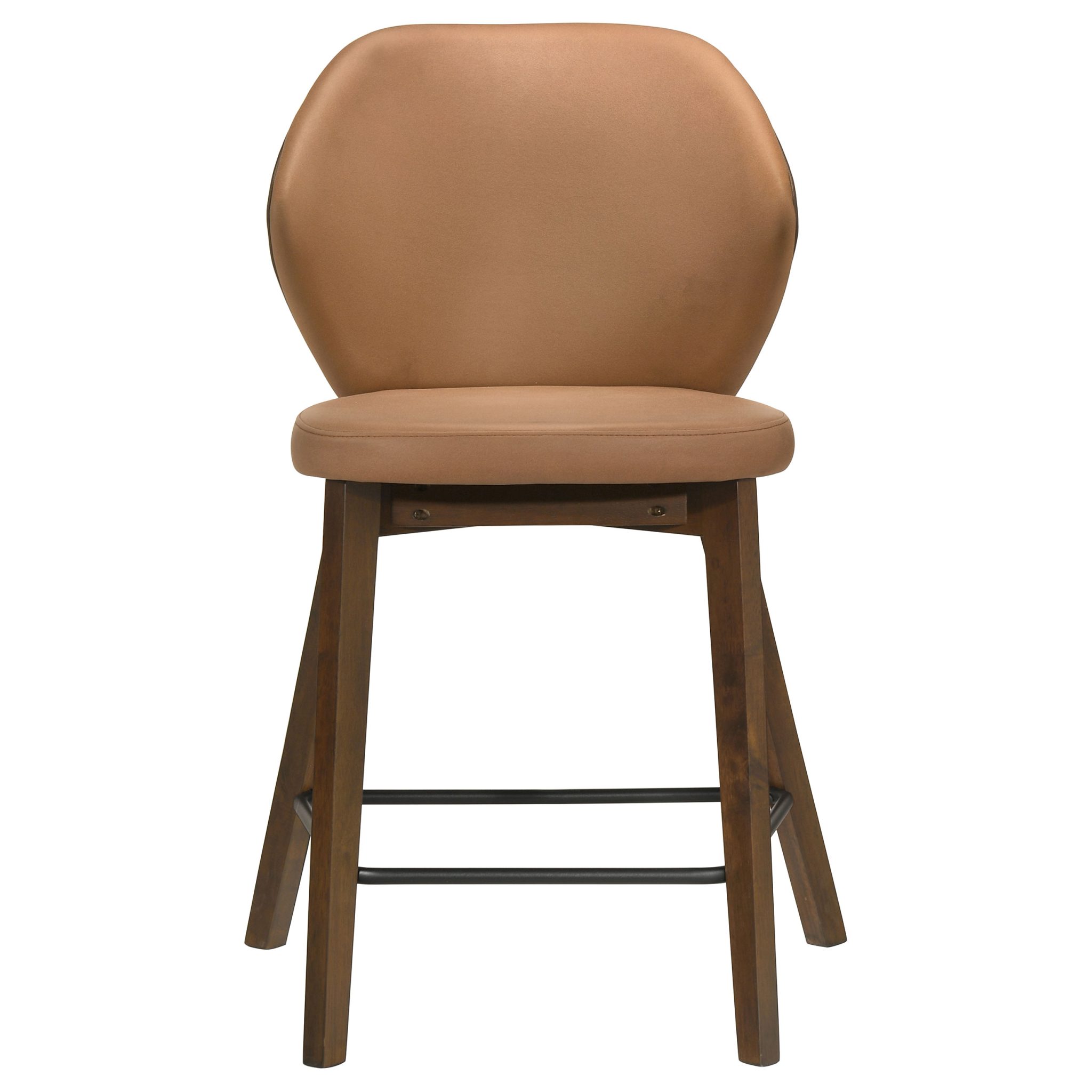 Randolph Upholstered Counter Height Chair Butterscotch and Brown (Set of 2) - Image 3