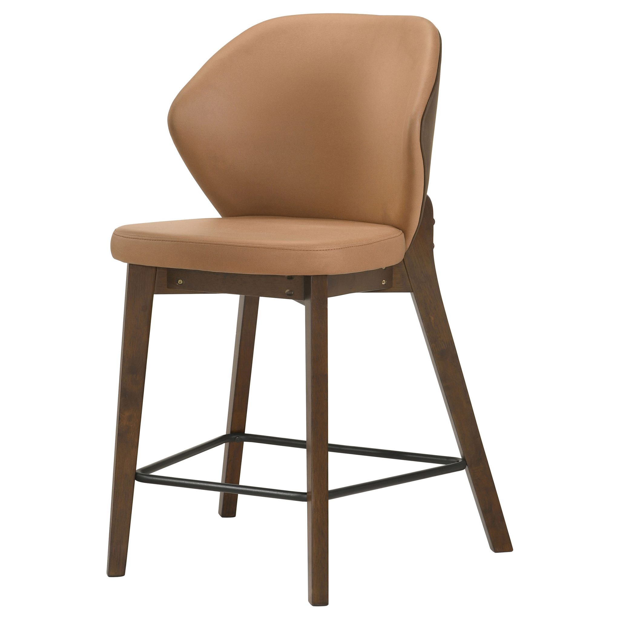Randolph Upholstered Counter Height Chair Butterscotch and Brown (Set of 2) - Image 4