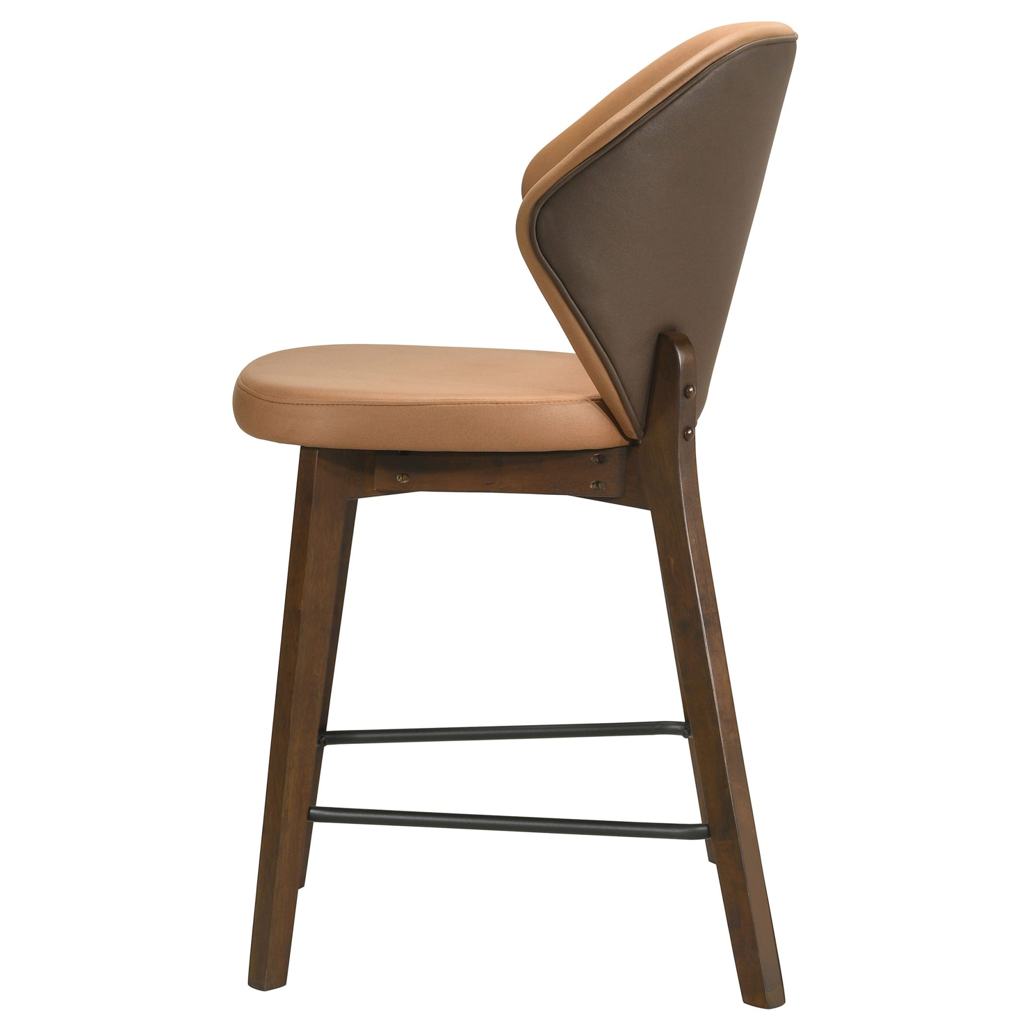 Randolph Upholstered Counter Height Chair Butterscotch and Brown (Set of 2) - Image 5