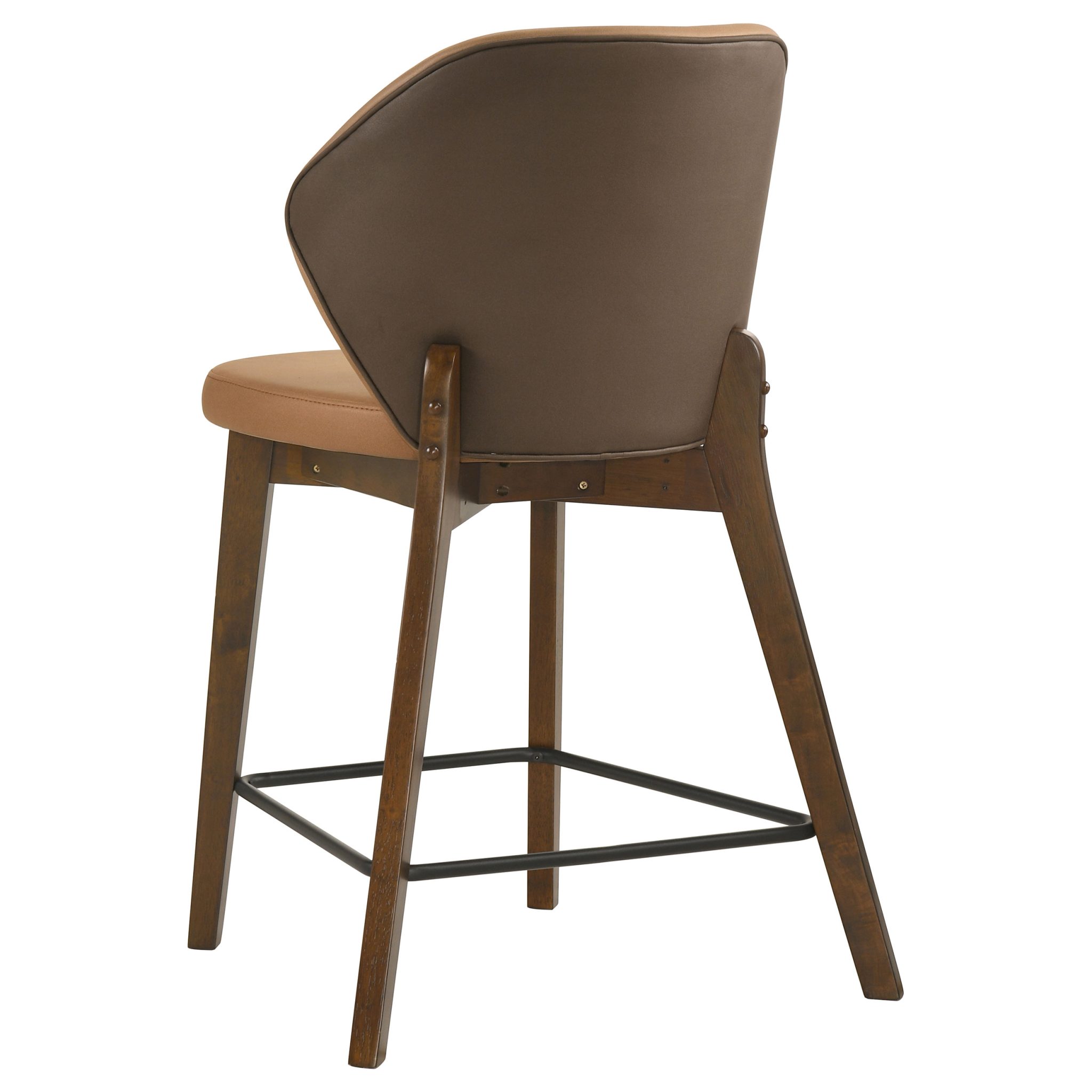 Randolph Upholstered Counter Height Chair Butterscotch and Brown (Set of 2) - Image 6