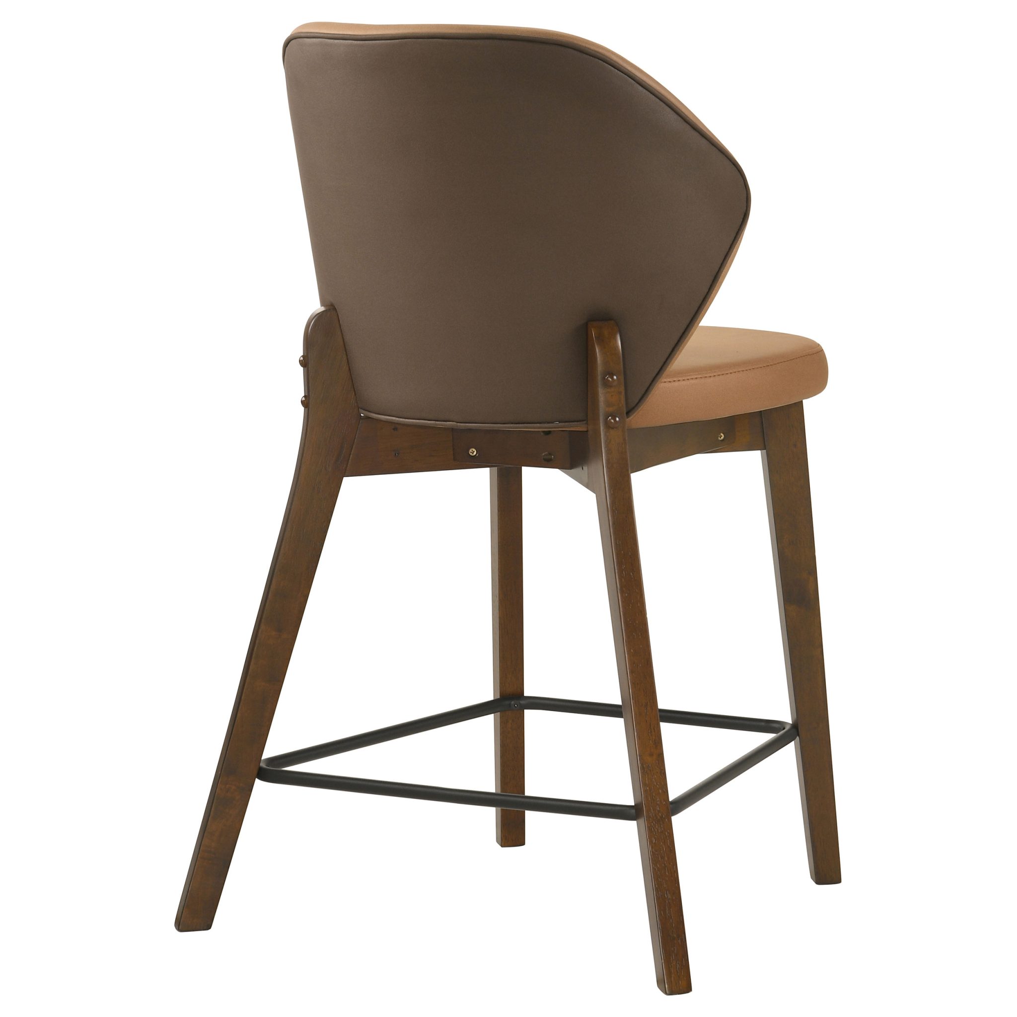 Randolph Upholstered Counter Height Chair Butterscotch and Brown (Set of 2) - Image 7