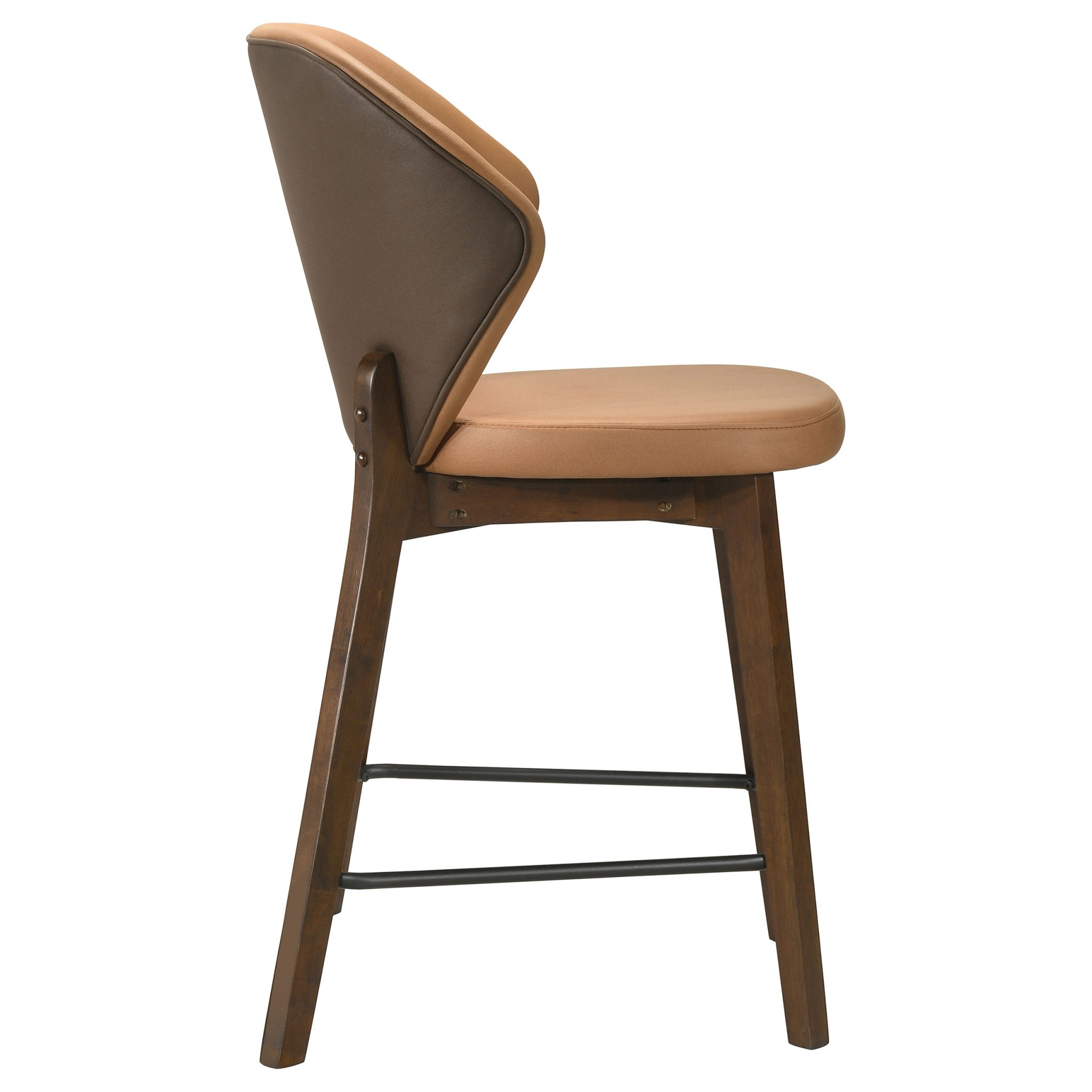 Randolph Upholstered Counter Height Chair Butterscotch and Brown (Set of 2) - Image 8