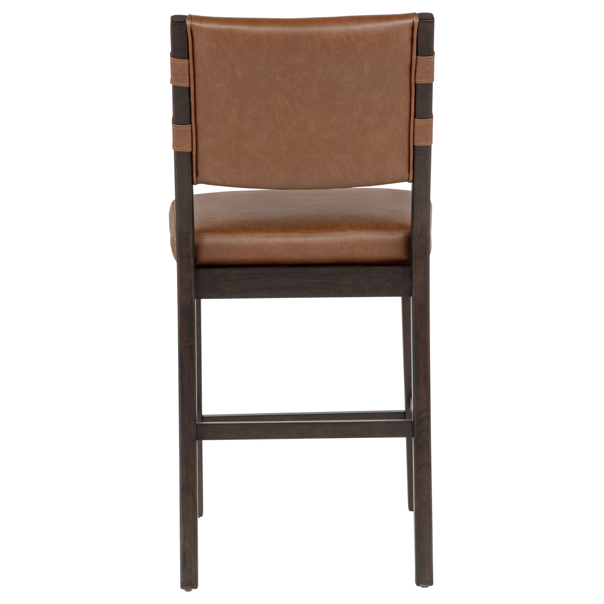 Tegan Faux Leather Upholstered Counter Height Chair Cognac (Set of 2) - Image 8