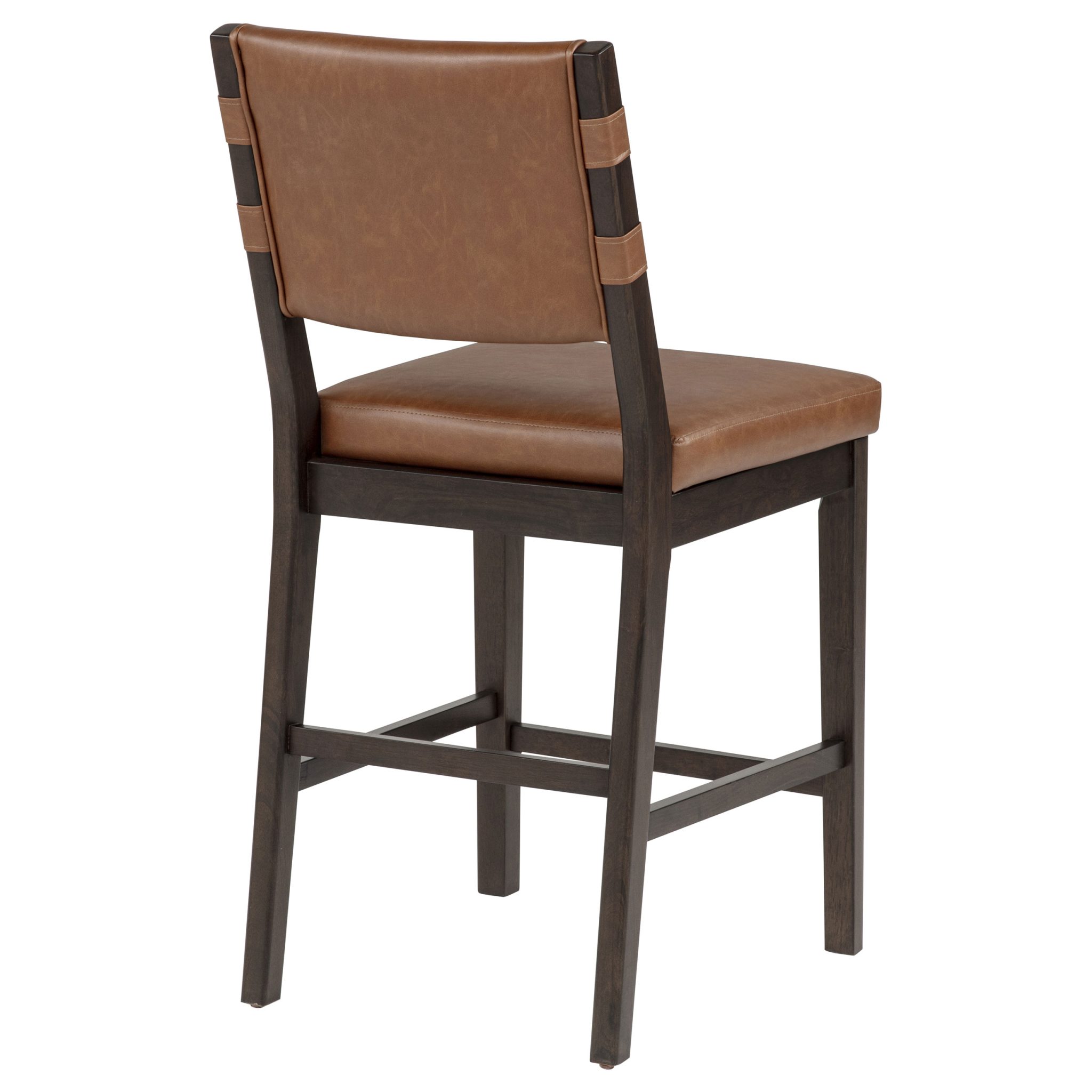 Tegan Faux Leather Upholstered Counter Height Chair Cognac (Set of 2) - Image 9