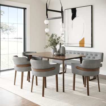 Castillo Walnut 4-Piece to 7-Piece Dining Set