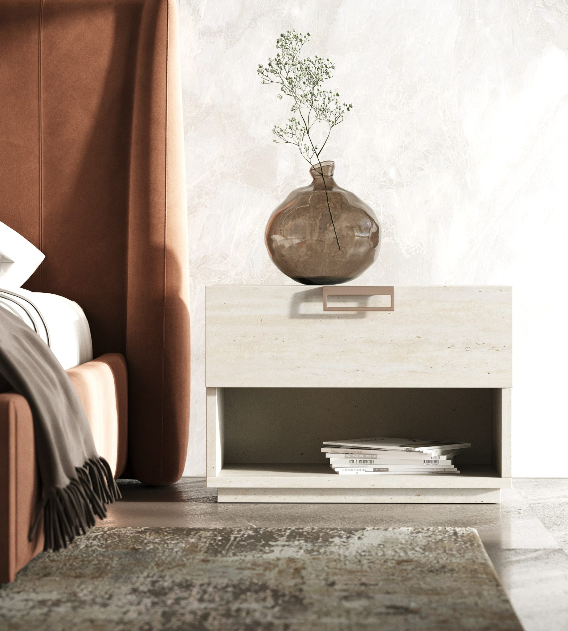 Kiro Modern Upholstered 4-Piece Bedroom Set - Image 3