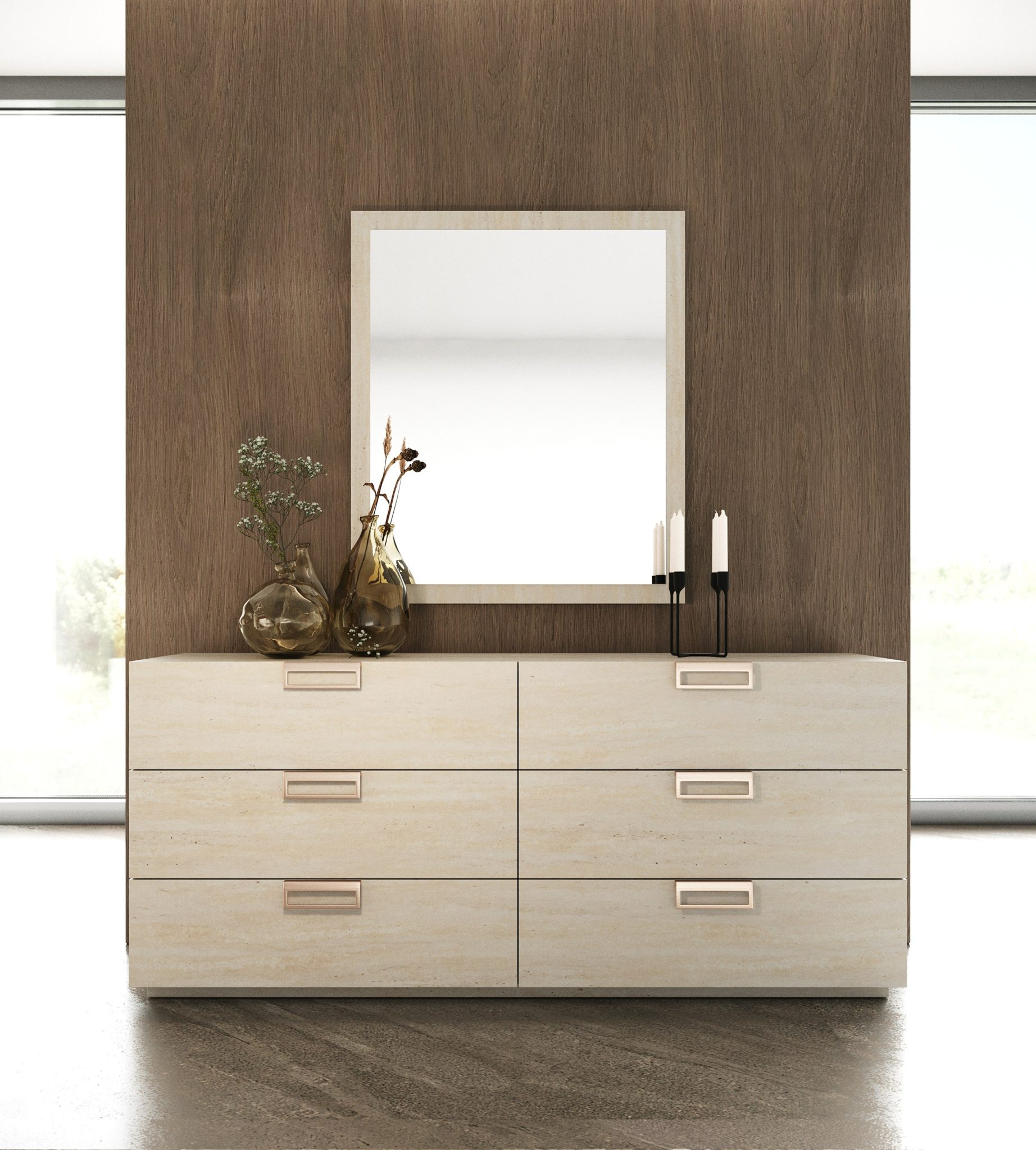 Kiro Modern Upholstered 4-Piece Bedroom Set - Image 4