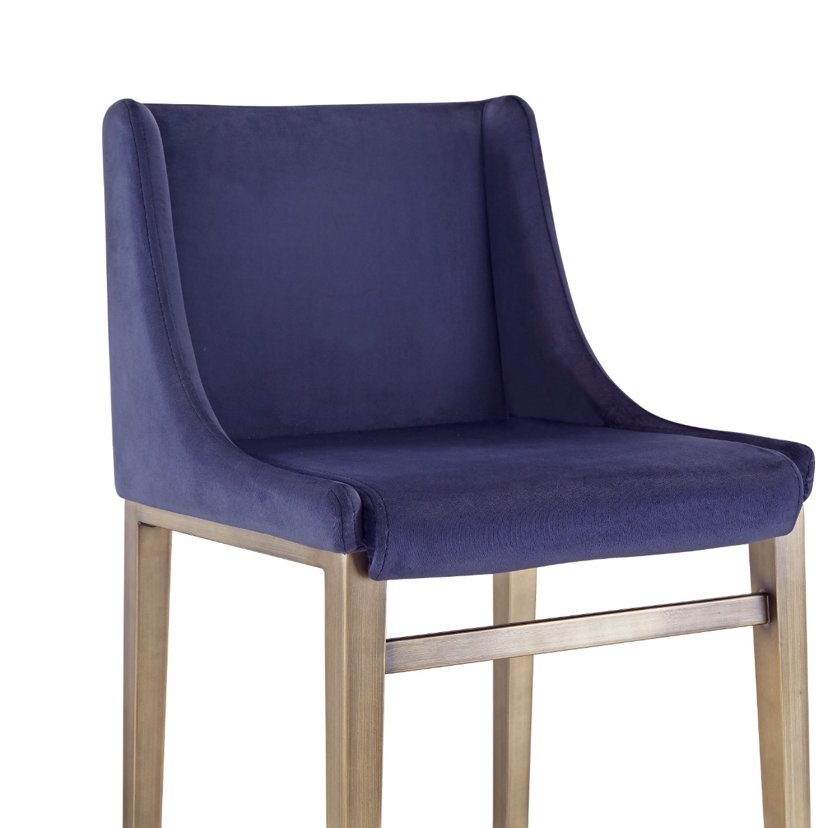 Mimi Blue Velvet Counter Stools - Set of 2 - Image 4