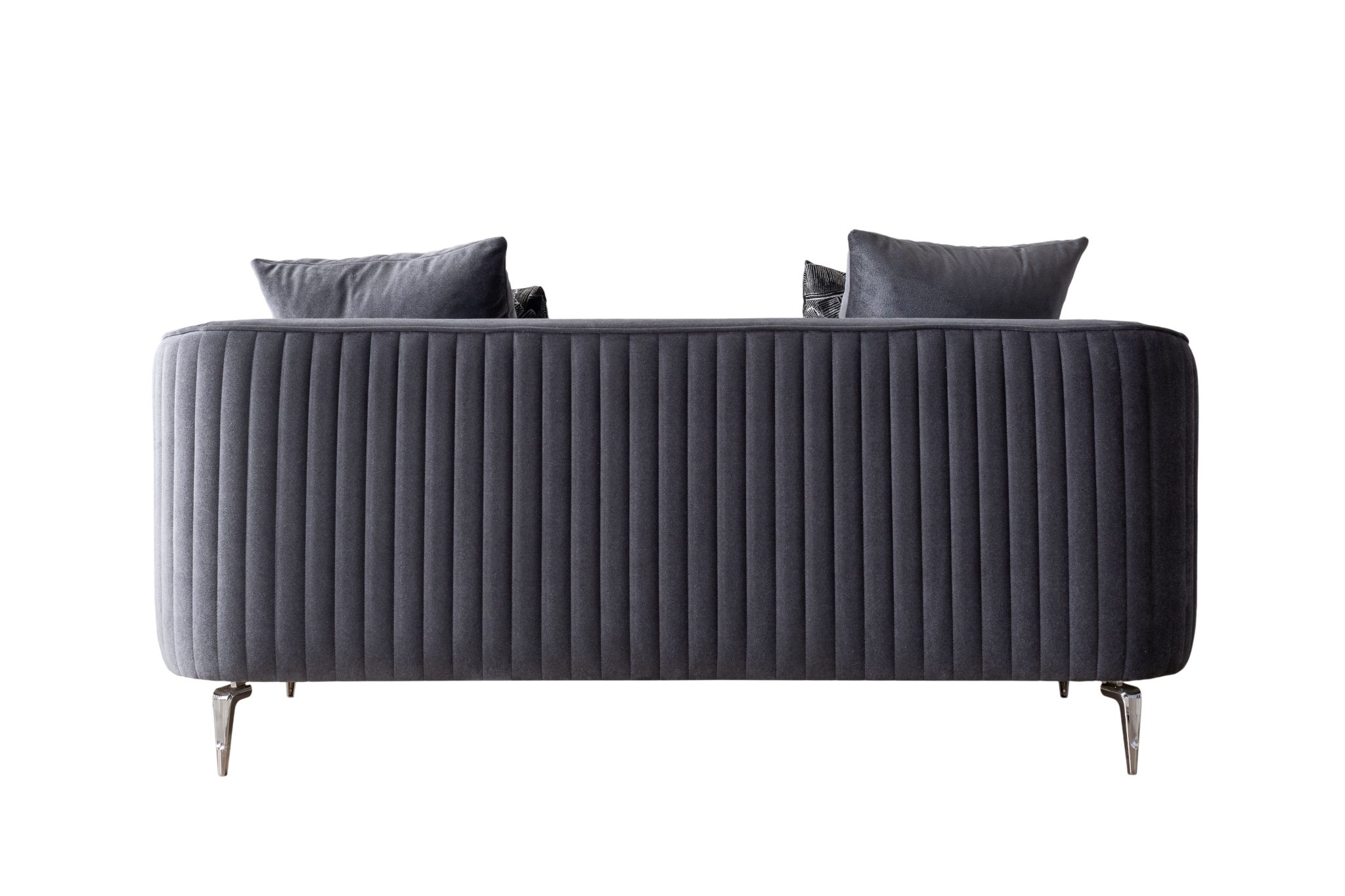 Angela Gray Velvet Sofa 91" & Loveseat 71" - Image 7