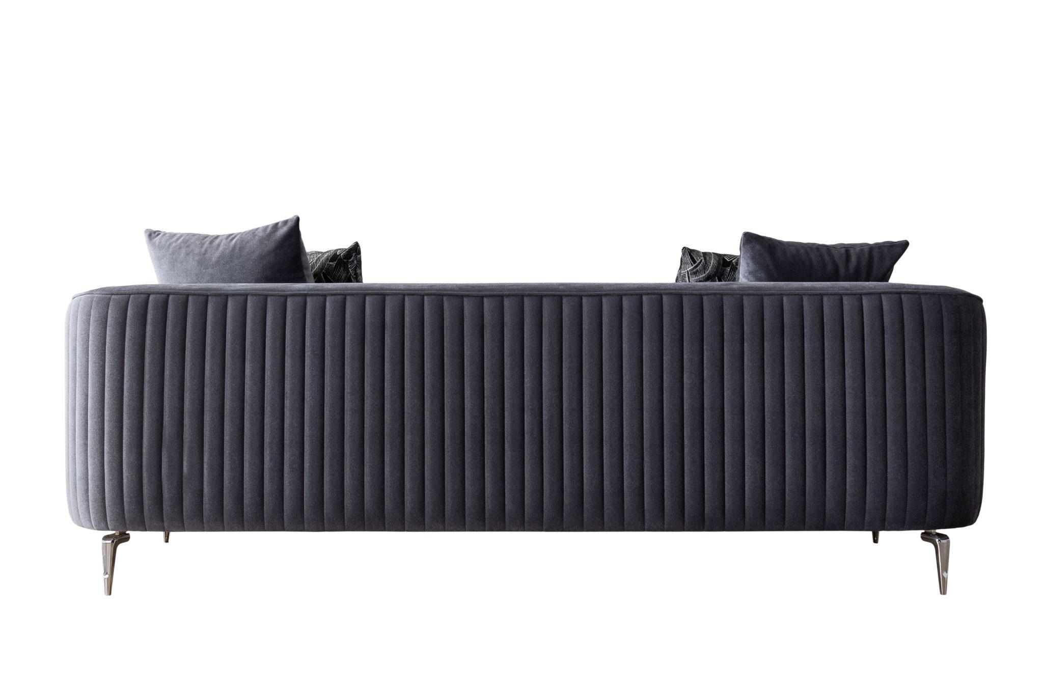 Angela Gray Velvet Sofa 91" & Loveseat 71" - Image 6