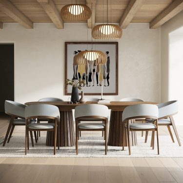 Truman Extendable Walnut Dining Set