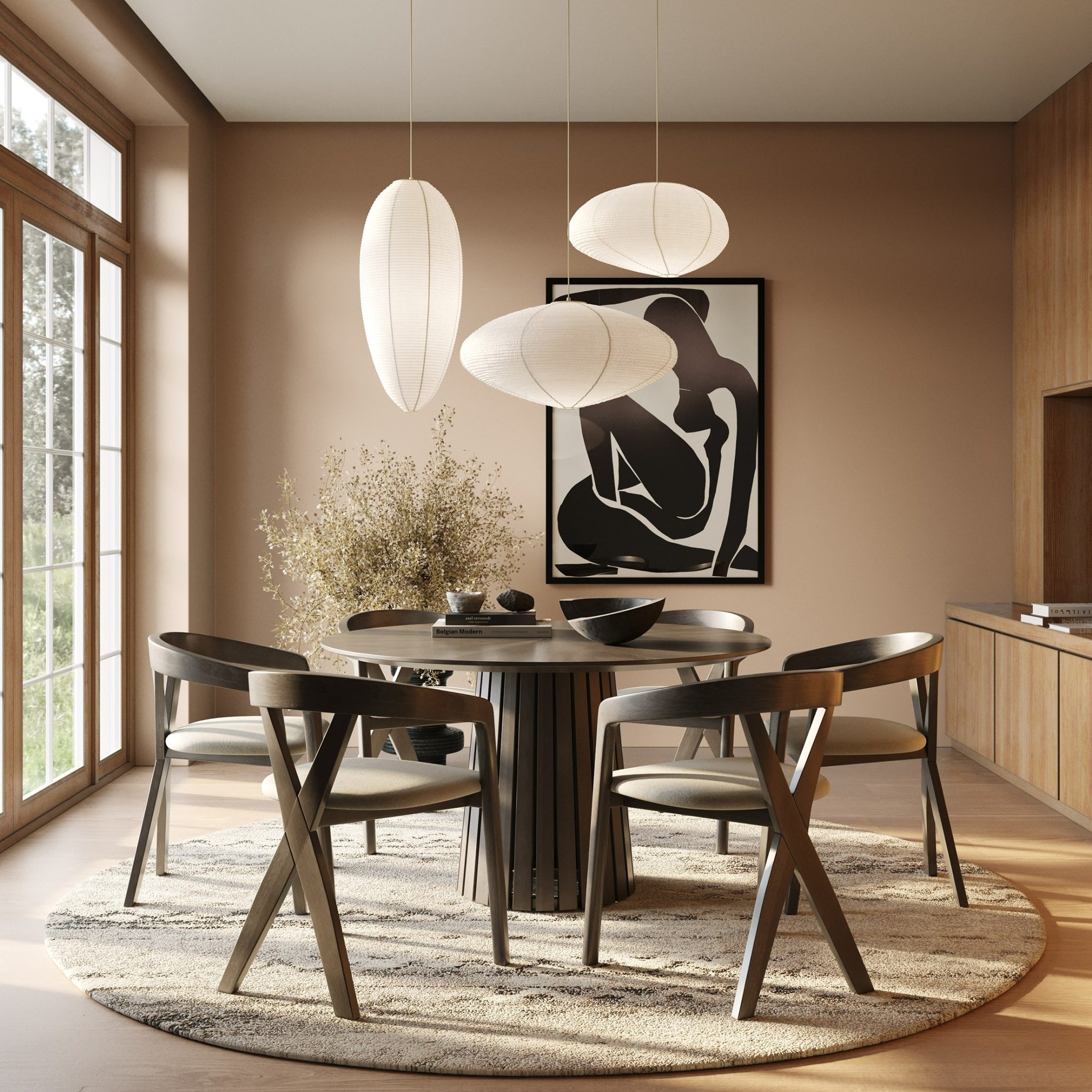 Weiss Round 7-Piece Dining Set